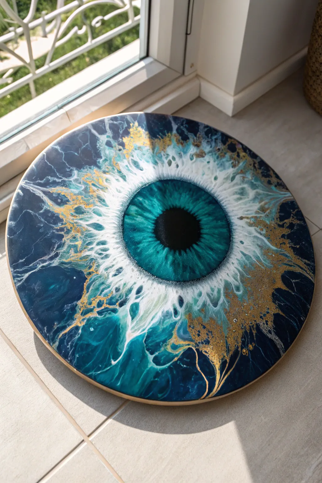 Transform fluid art into a mesmerizing abstract iris with these acrylic pour cell techniques.