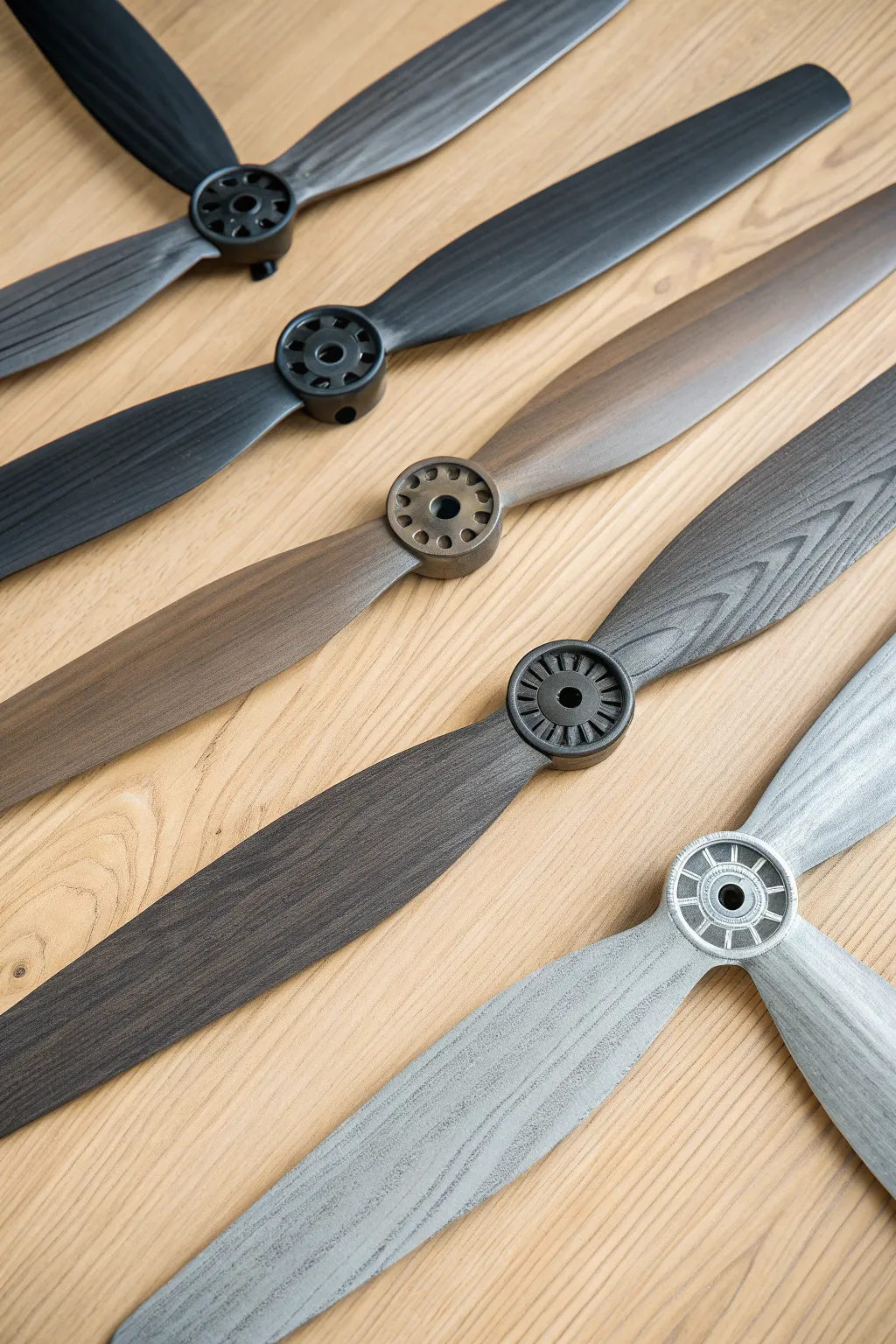 Elevate your ceiling fan with this dramatic yet simple monochrome ombré painting idea.