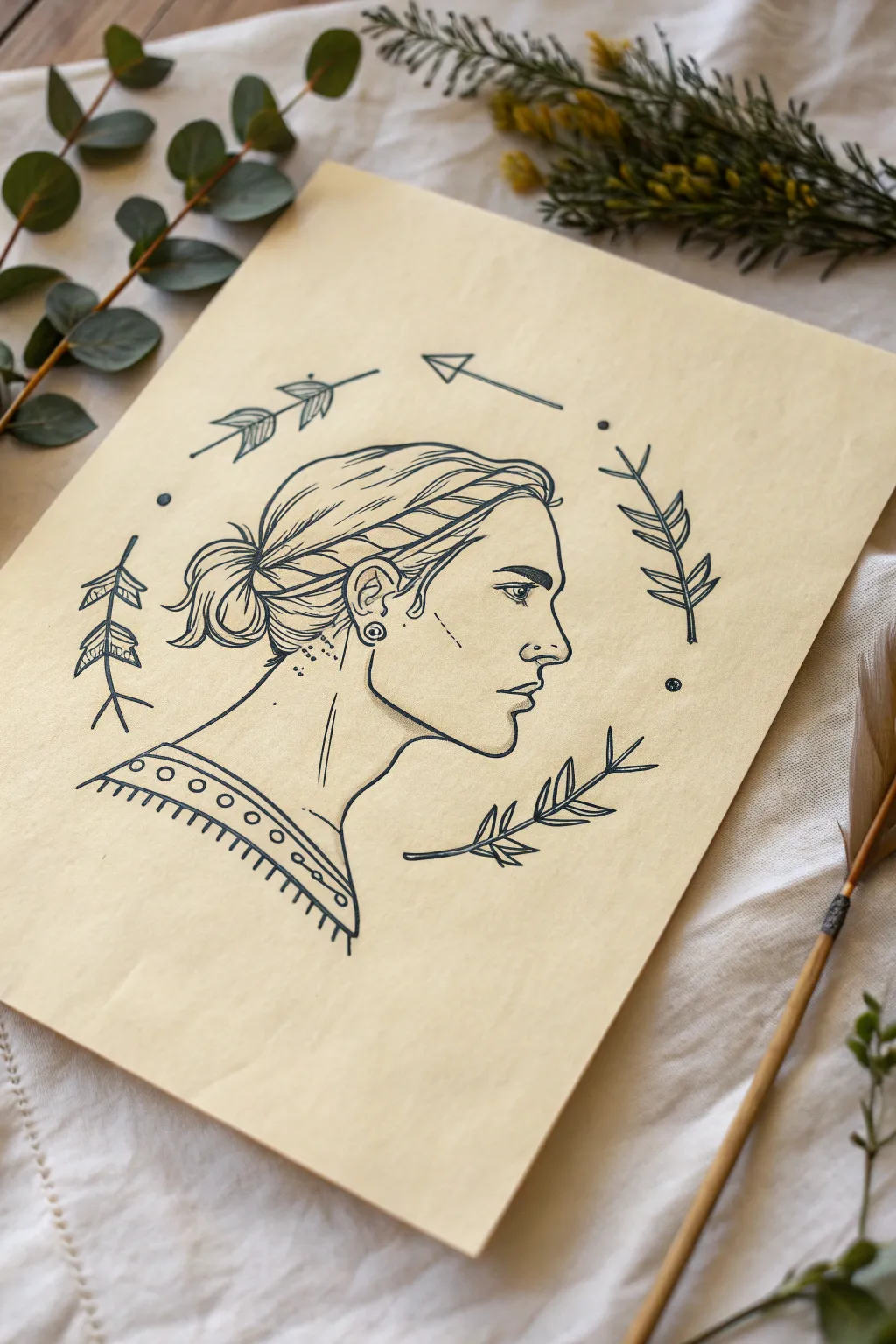 Windblown strands with clear flow arrows help you draw instant motion and dramatic hair shape.