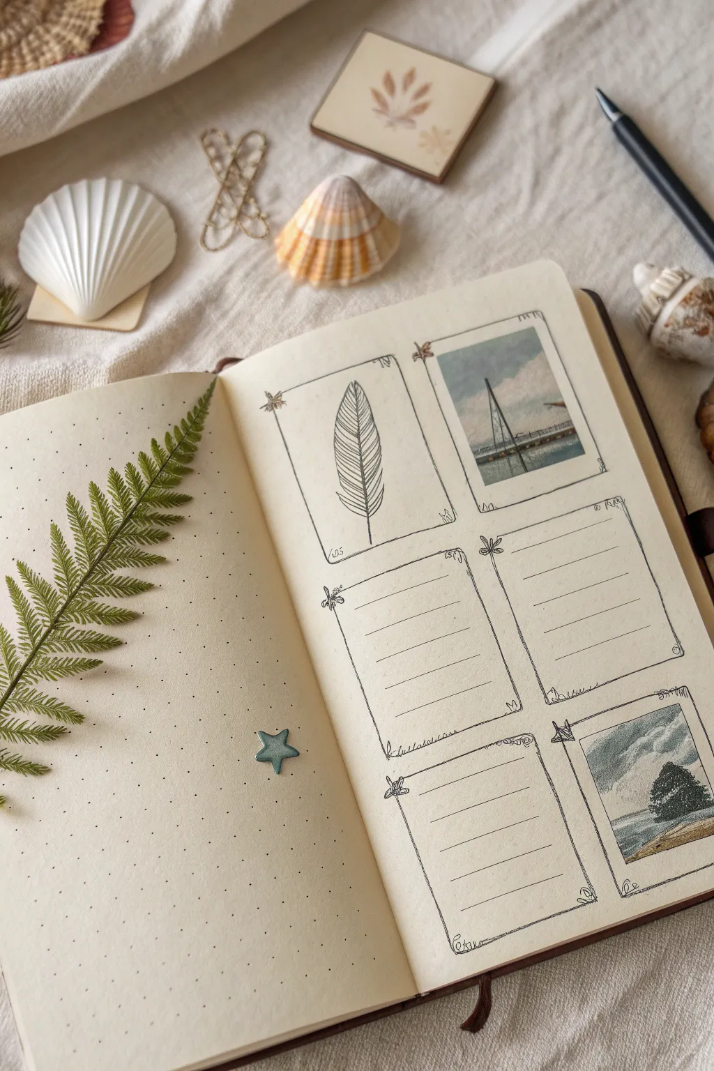 Minimal sketchnote study spread with label-style doodles for fresh sketchbook ideas.