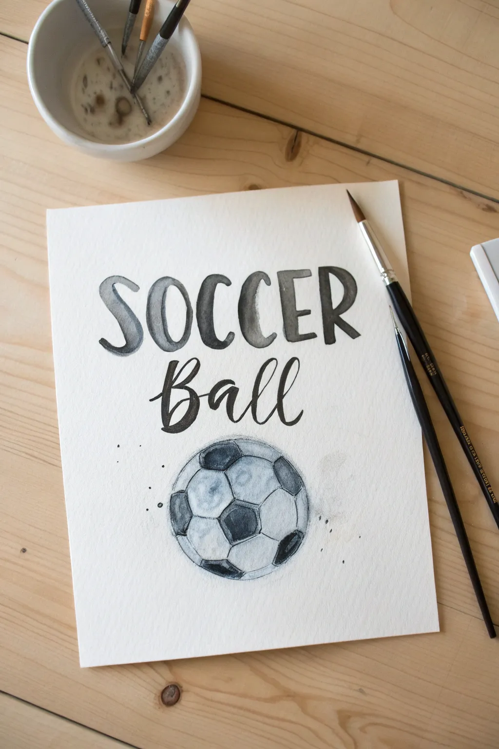 Combine passion and art with bold typography. ⚽✨ A perfect minimalist statement piece.