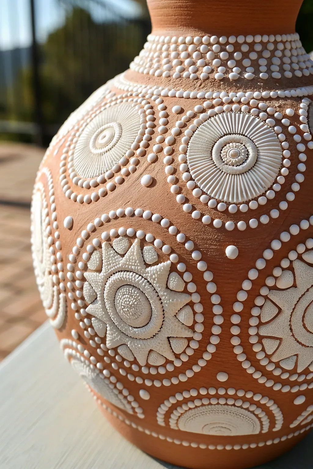 Add stunning tactile beauty to your home with this raised texture vase technique.