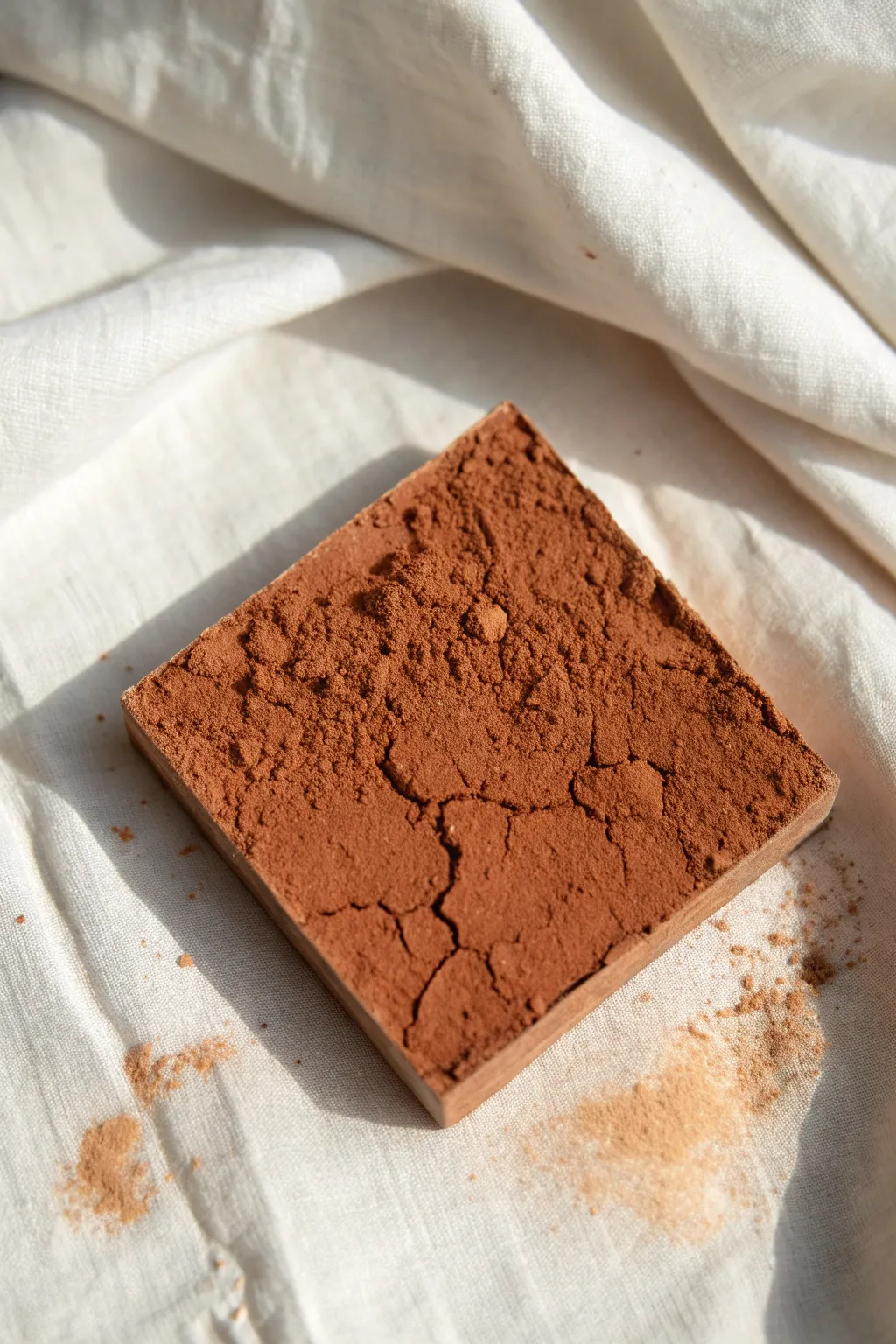 Earthy mud pigment art in rich browns, minimal and tactile for natural brown painting ideas