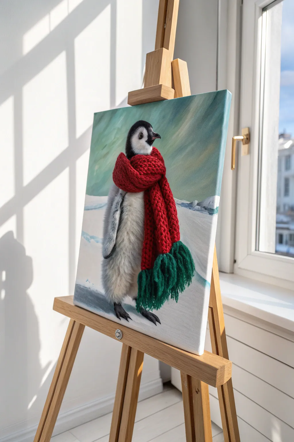 Get cozy and creative with this cute penguin painting idea! 🐧✨ The perfect festive DIY.