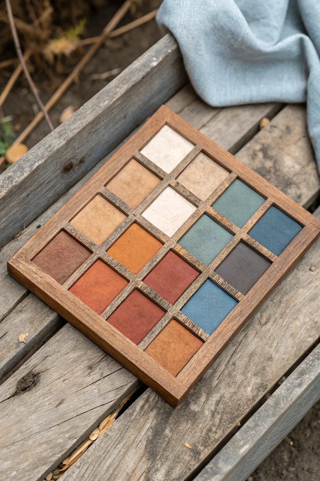 Texture-driven micro-palettes: raw surfaces distilled into 4–6 bold, balanced swatches.