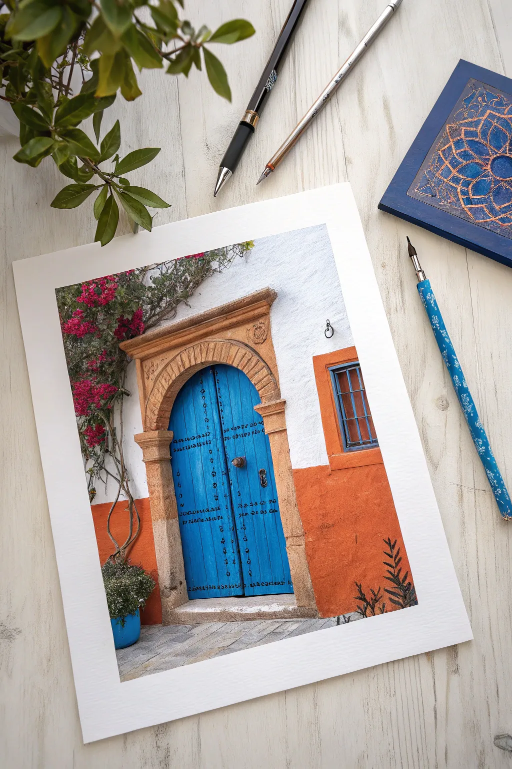 Elevate your gouache sketches by layering colored pencils for crisp details.