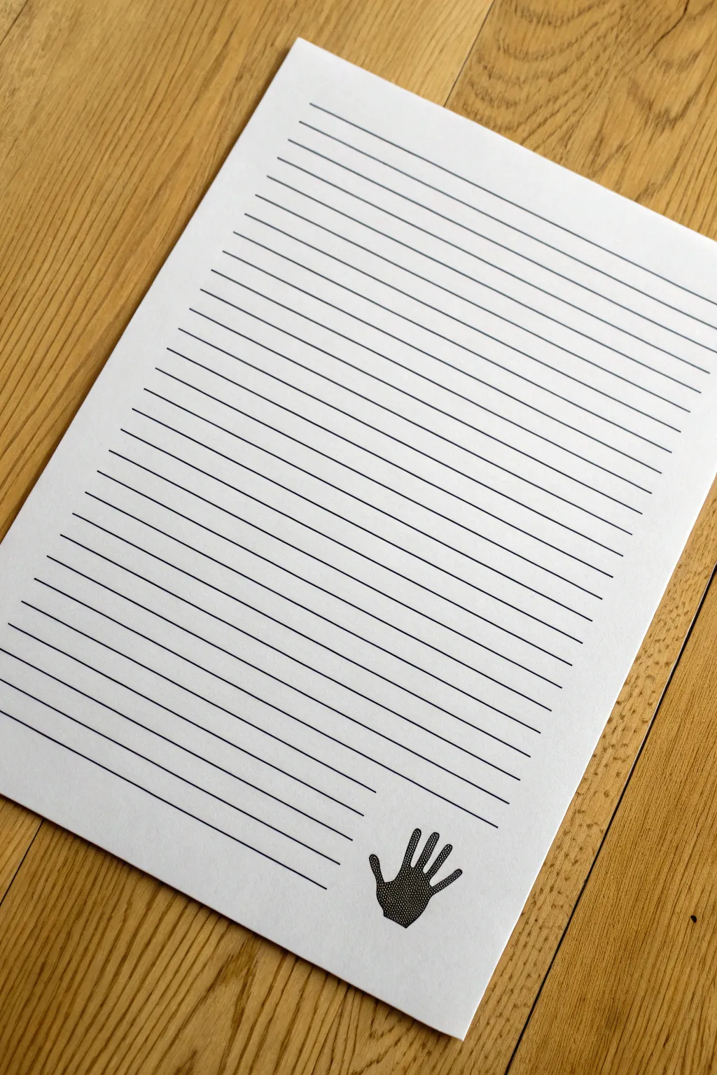 Create a bold op art hand illusion with flowing lines, minimalist and mesmerizing for your wall.