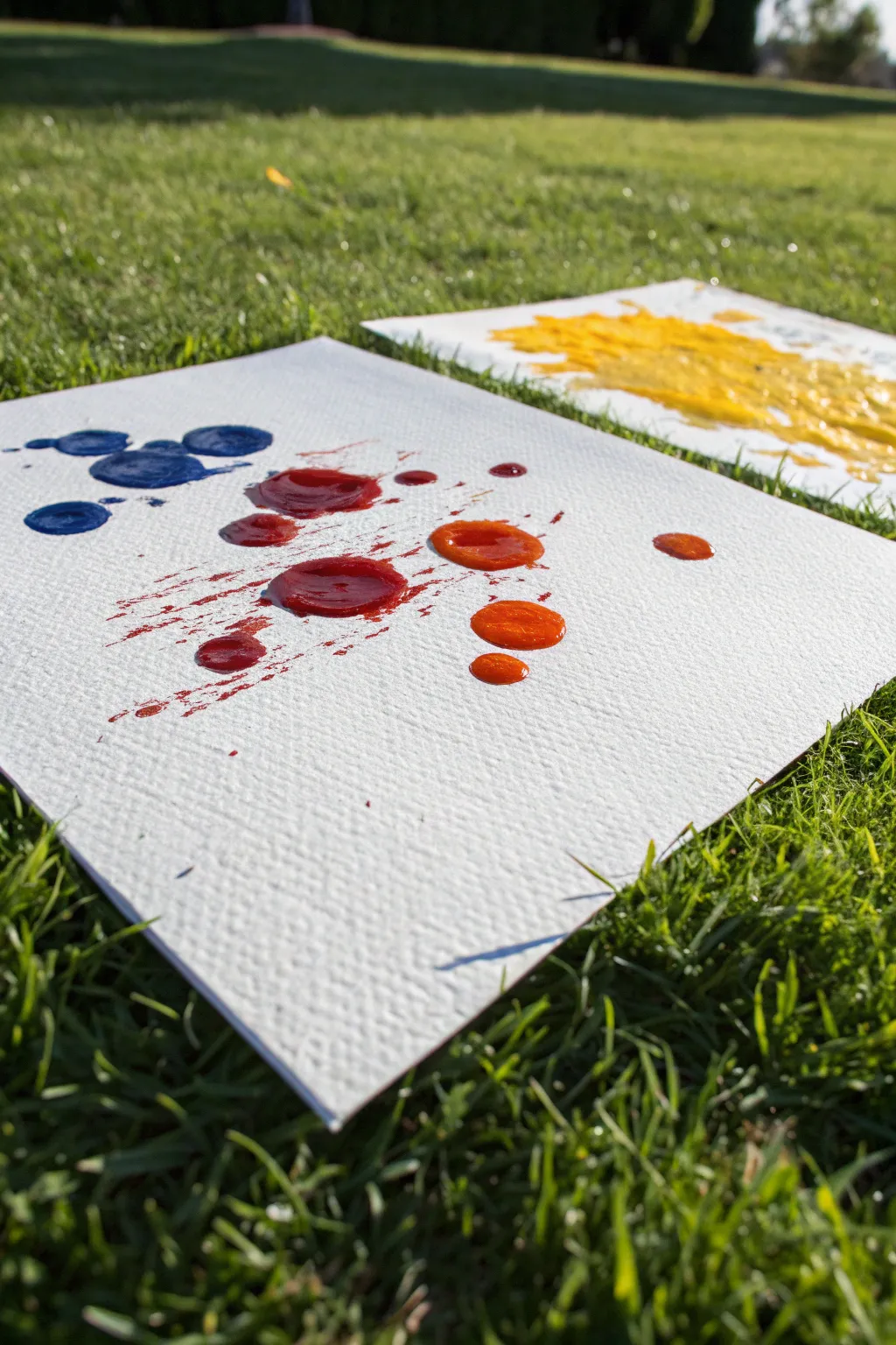 Unleash your creativity outdoors with this bold, fun splatter art project idea!