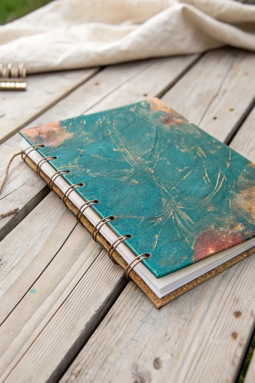 Layer your release page: bold underpainting, softened veil, and calming handmade texture.