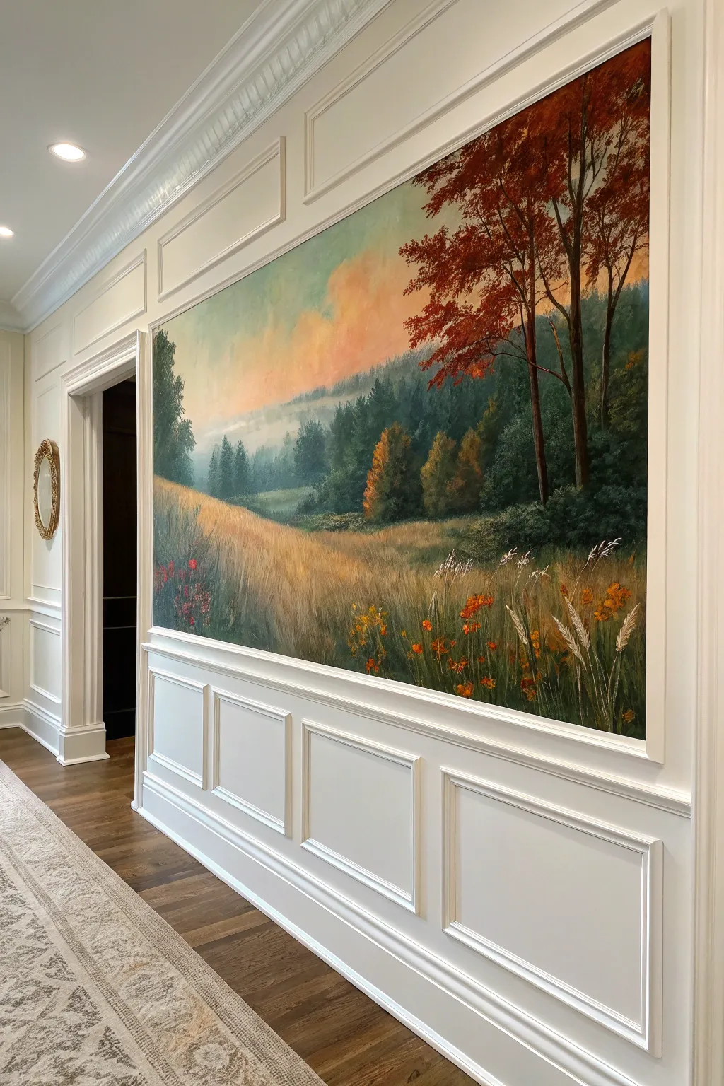 Transform your space with these chic framed mural panels. A perfect blend of art and architecture.