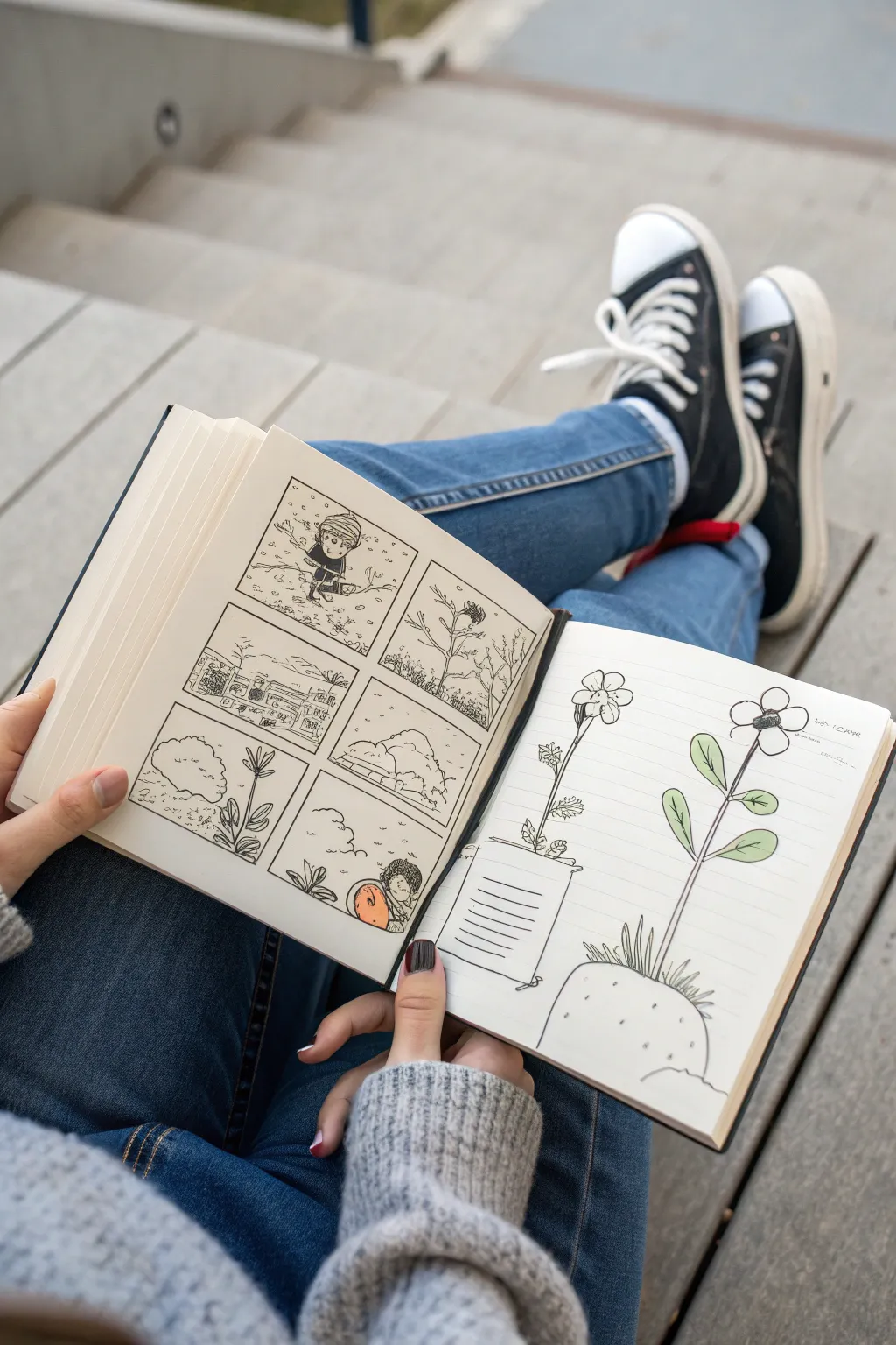 Collaborative mini comic: one story across panels, many styles, made for prompt-chain collabs.