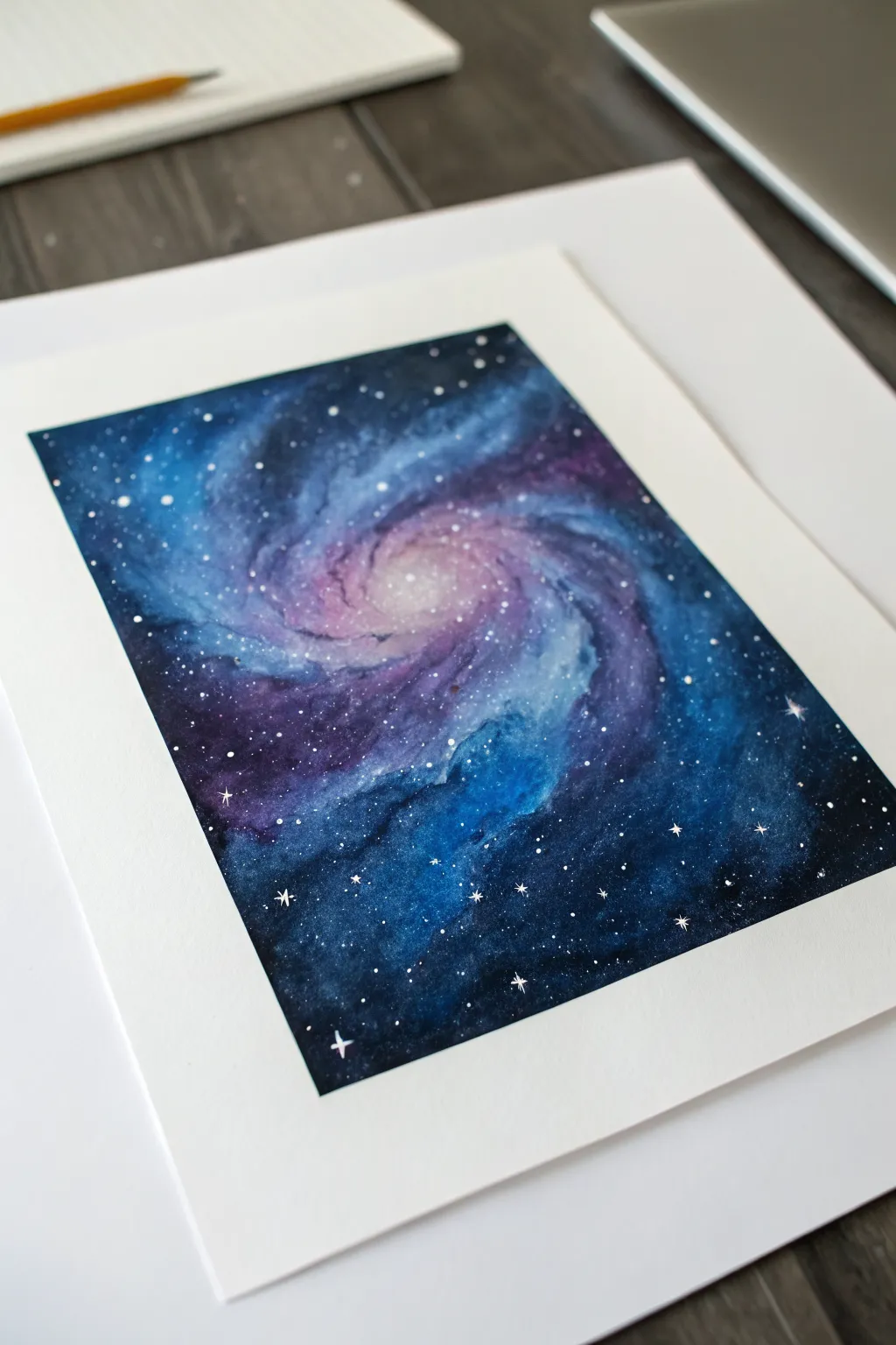 Messy-gorgeous nebula: an easy oil pastel galaxy with bold contrast and dreamy color swirls