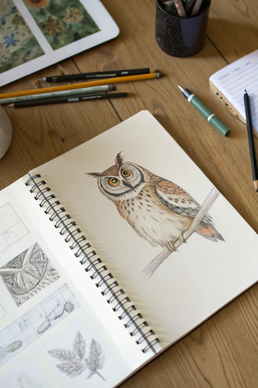 Mash-up creature fun: blend two animals into one bold drawing, plus tiny thumbnails for ideas.