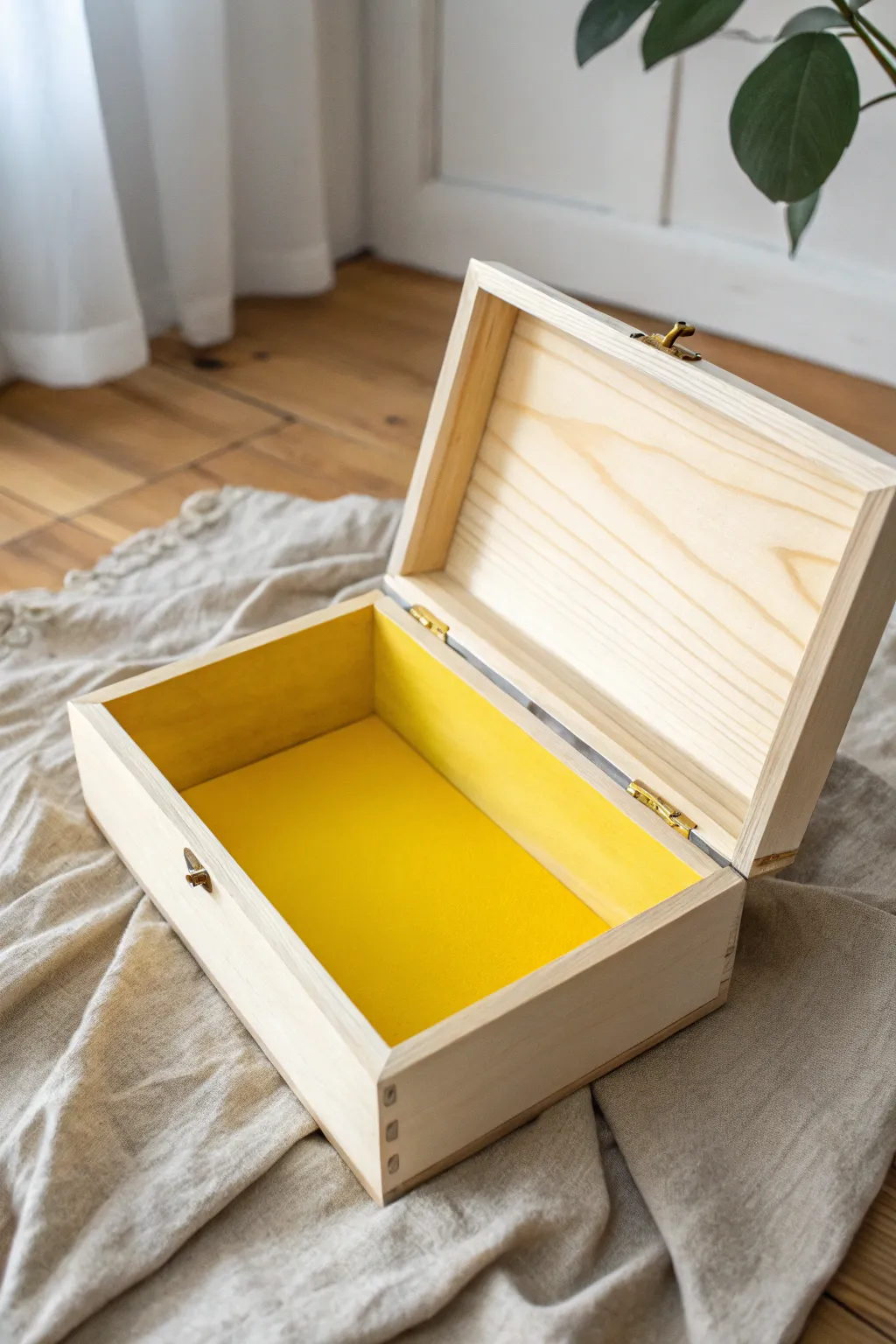 Add a secret splash of sunshine to your storage with this hidden color pop.