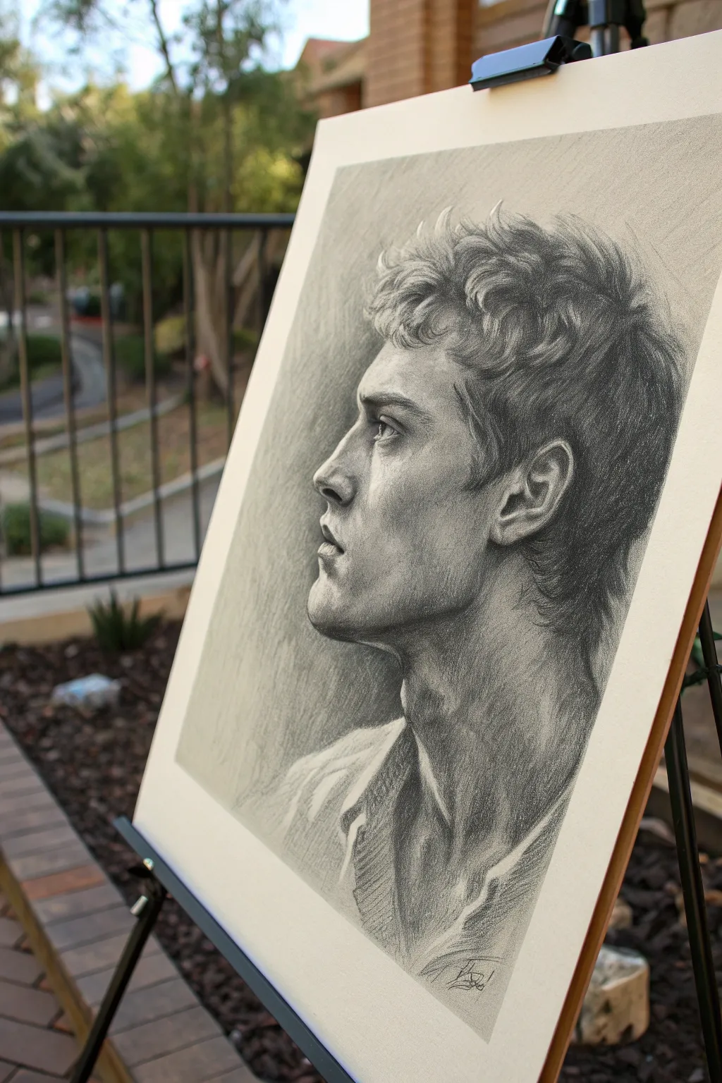 Dreamy yet challenging face study dissolving into smoke, made for practicing soft transitions.