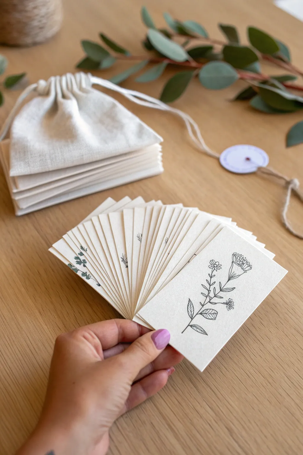 Pick a doodle card to win a surprise prize, a simple mini sketch challenge for event guests