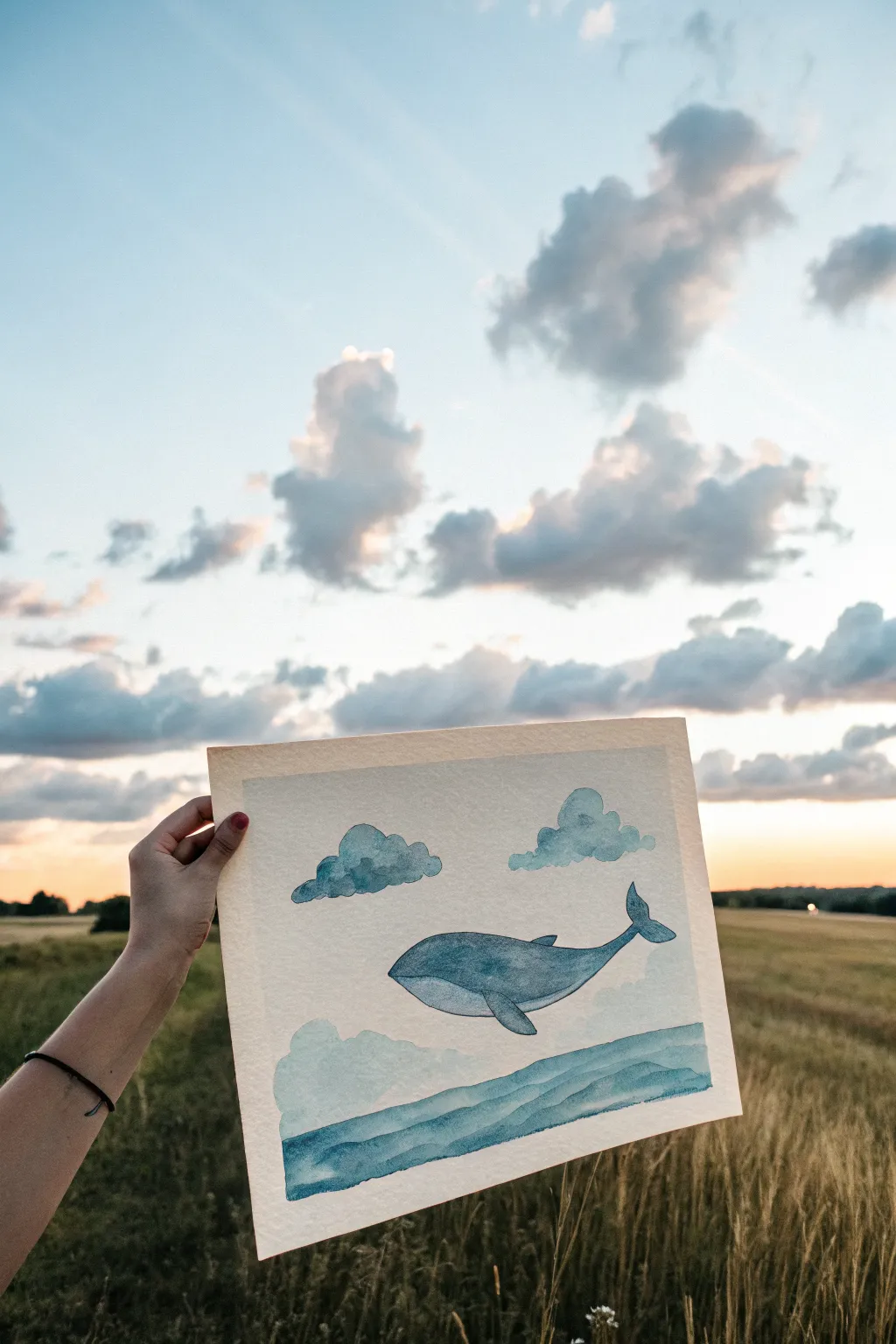 Surreal cloud creature: a minimalist whale-shaped cloud to inspire your next dreamy sketch.