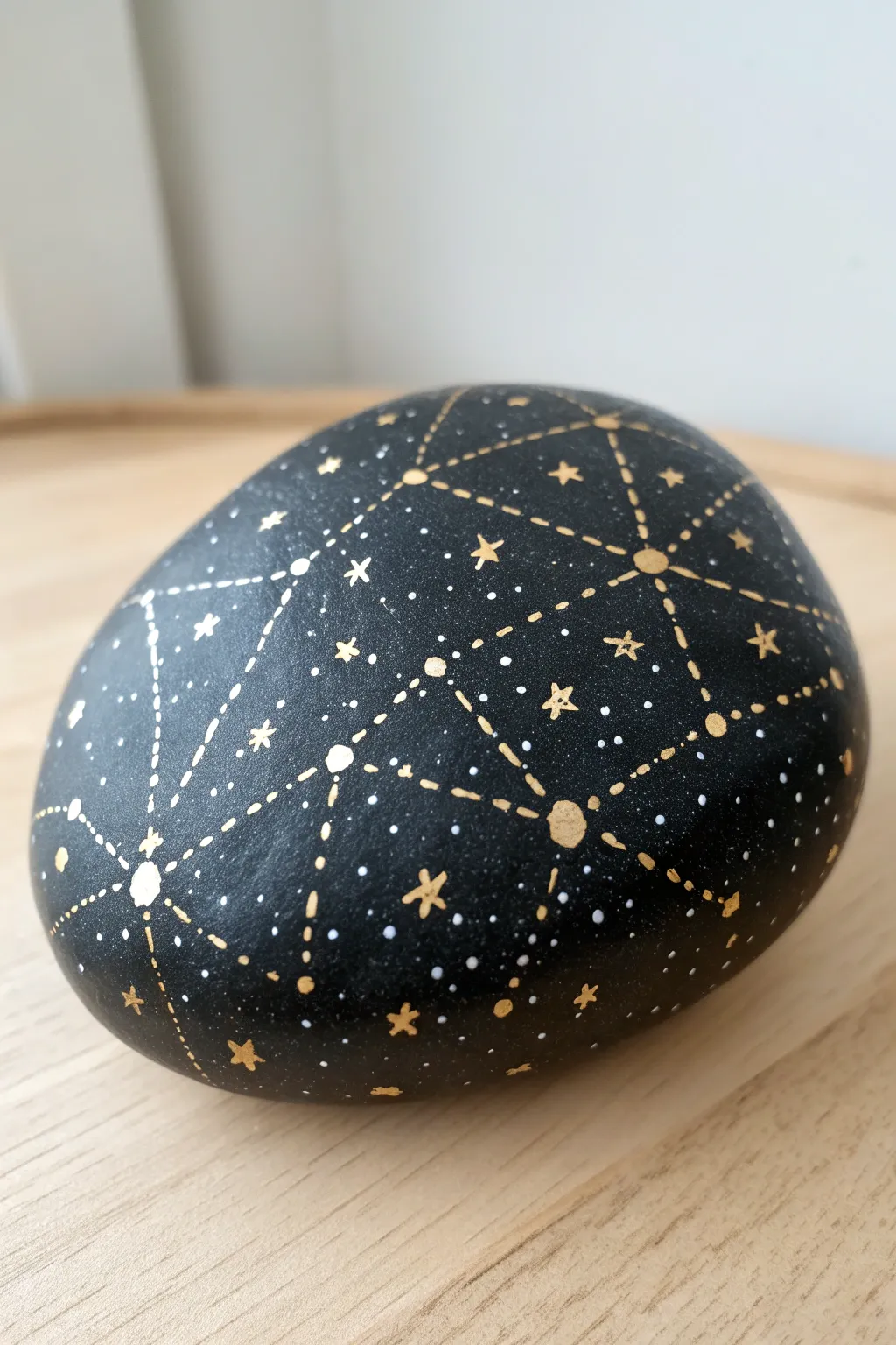 Glow constellation boulder: a minimalist night-sky rock that sparkles softly at dusk.
