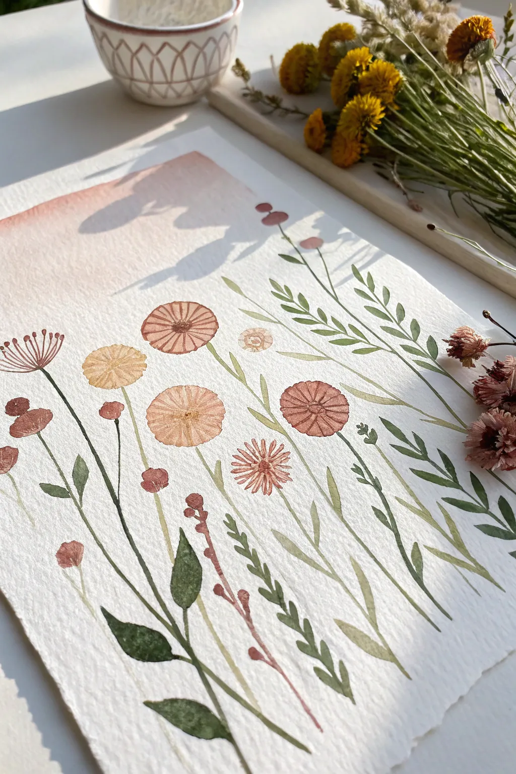 Create a blooming masterpiece with your fingertips. Simple, tactile, and beautiful.