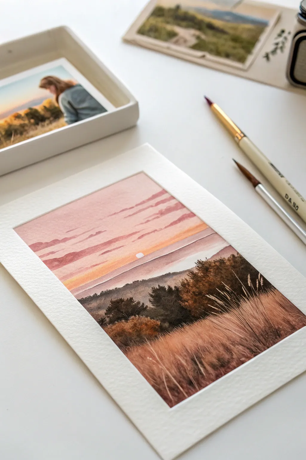 Capture nostalgic charm with these DIY painted Polaroid frames using gouache.