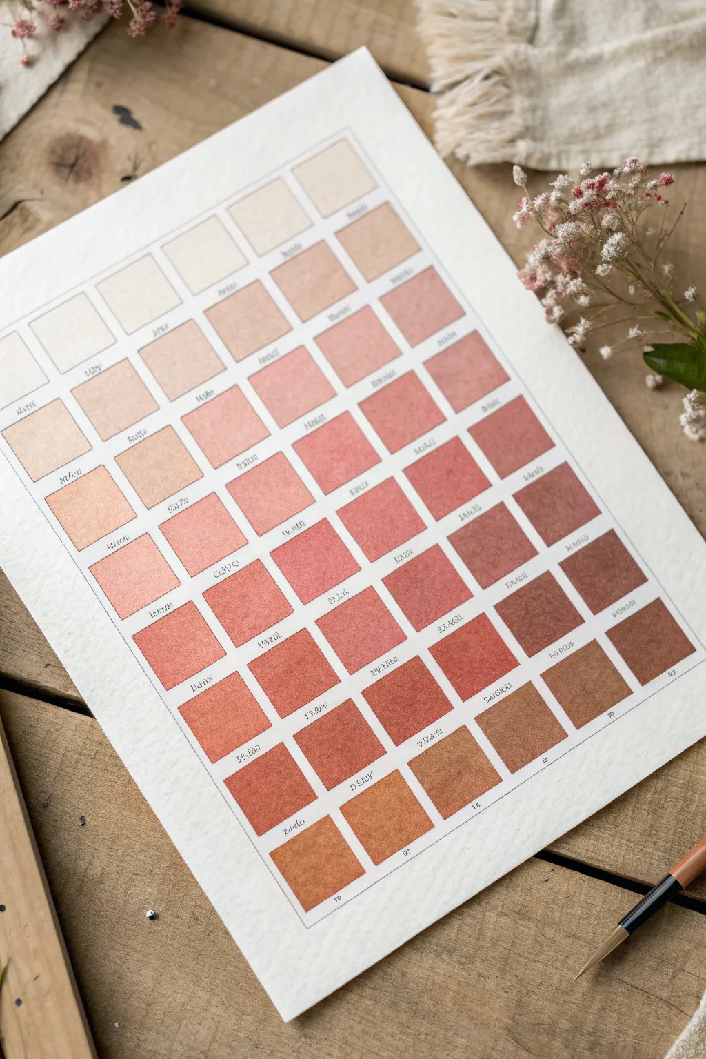 Optical mixing grid with micro-marks: layered dots and dashes that blend into rich color