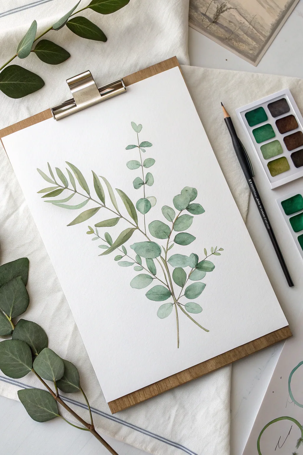 Elevate your botanical sketches by turning color swatches into art.