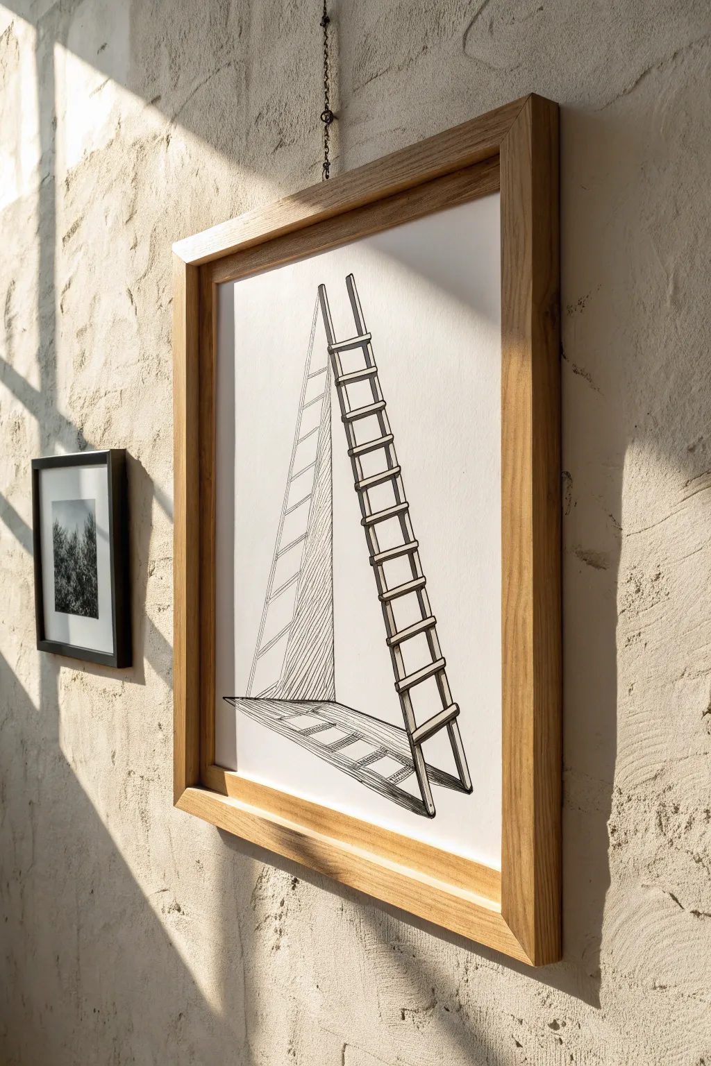 Transform your whiteboard with this easy but mind-bending 3D ladder illusion.