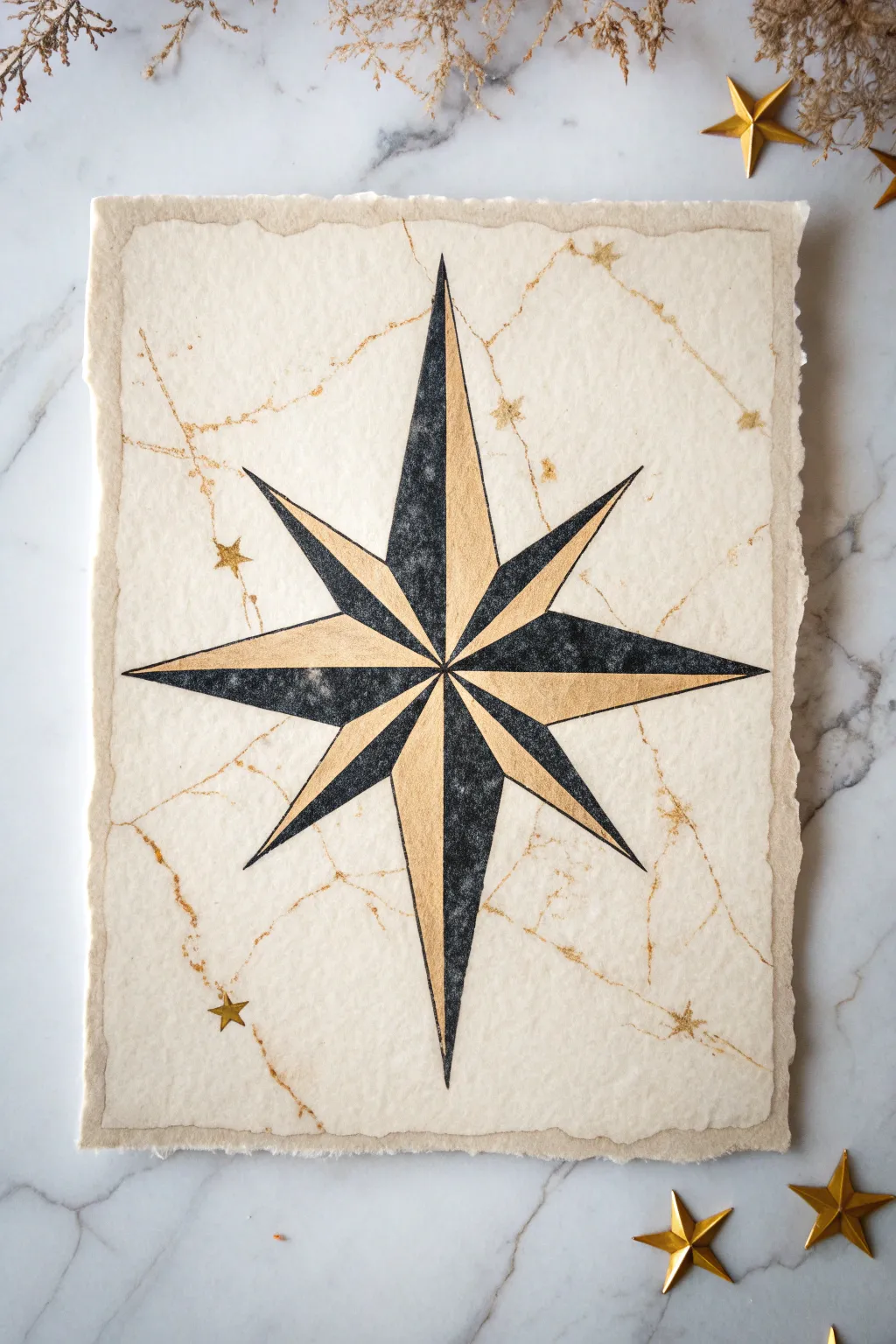 Jagged shapes collide in bold light and dark, a simple abstract conflict study to draw today.