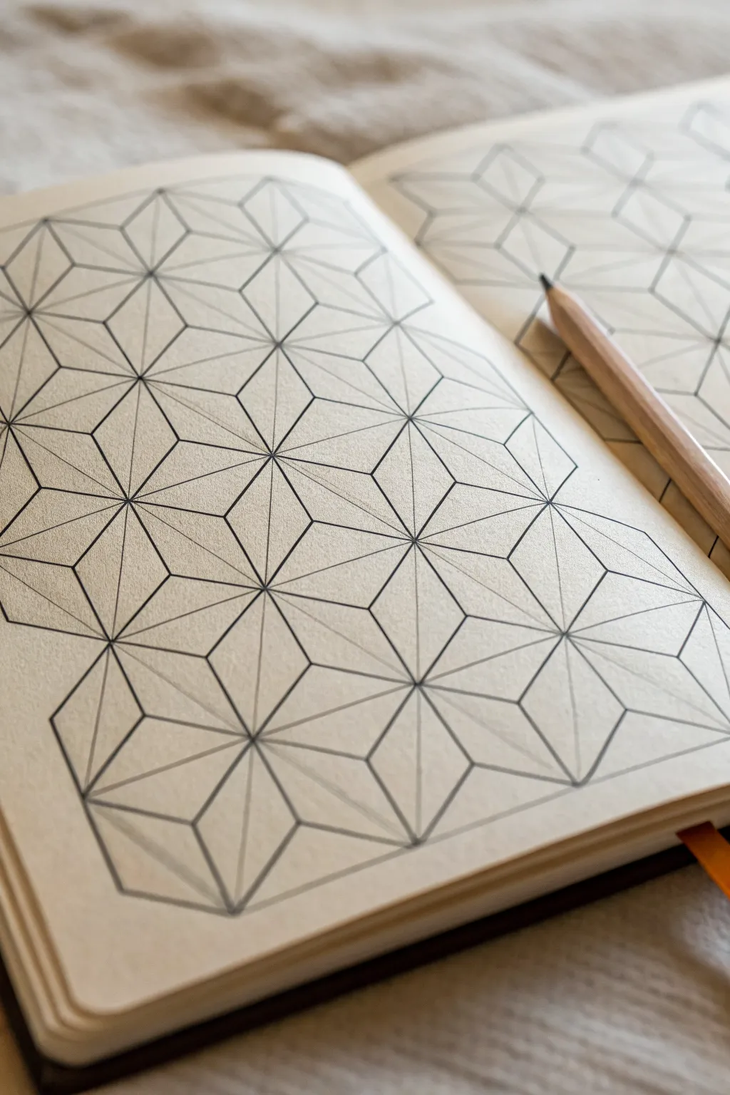Isometric cube tiles with bold shading for an elegant 3D pattern illusion
