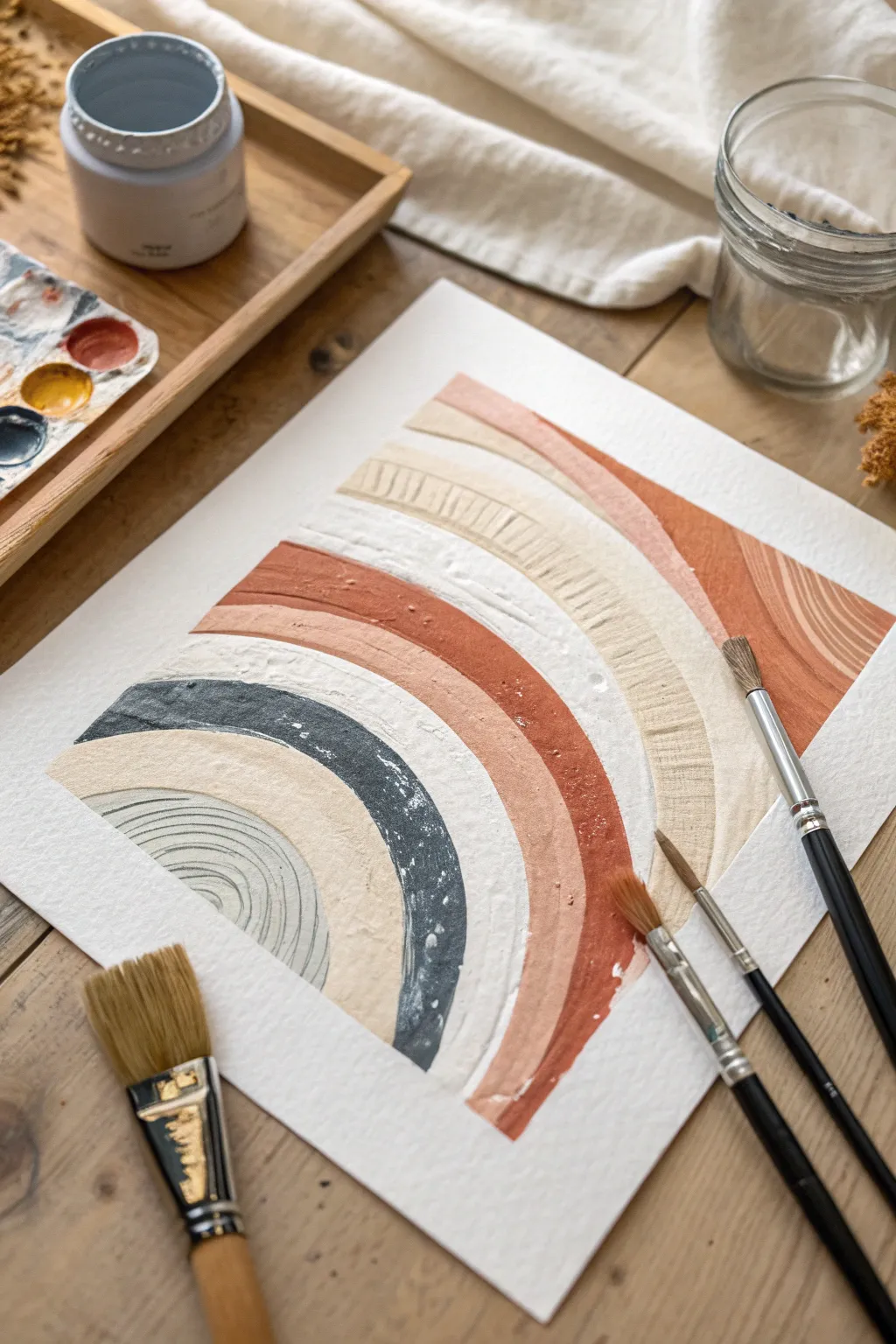 Try-anything texture tools bring friends together for bold, tactile abstract paint play