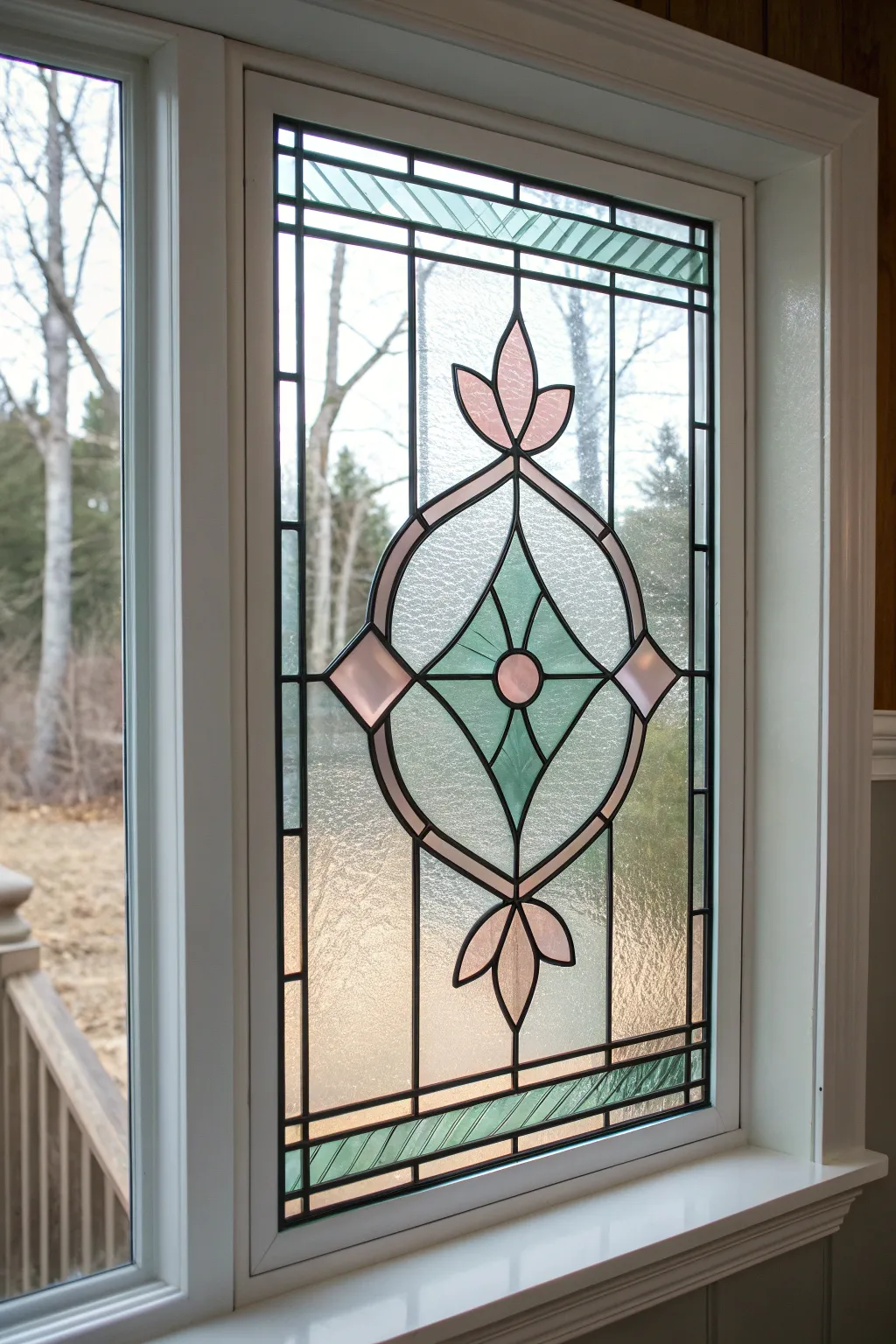 Create faux leaded glass vibes with window clings and translucent color for a handmade glow.