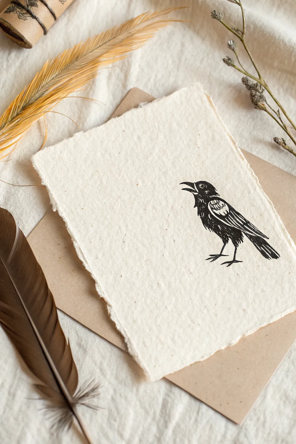 Easy juxtaposition sketch: a bold bird profile with a megaphone beak, minimal and striking.