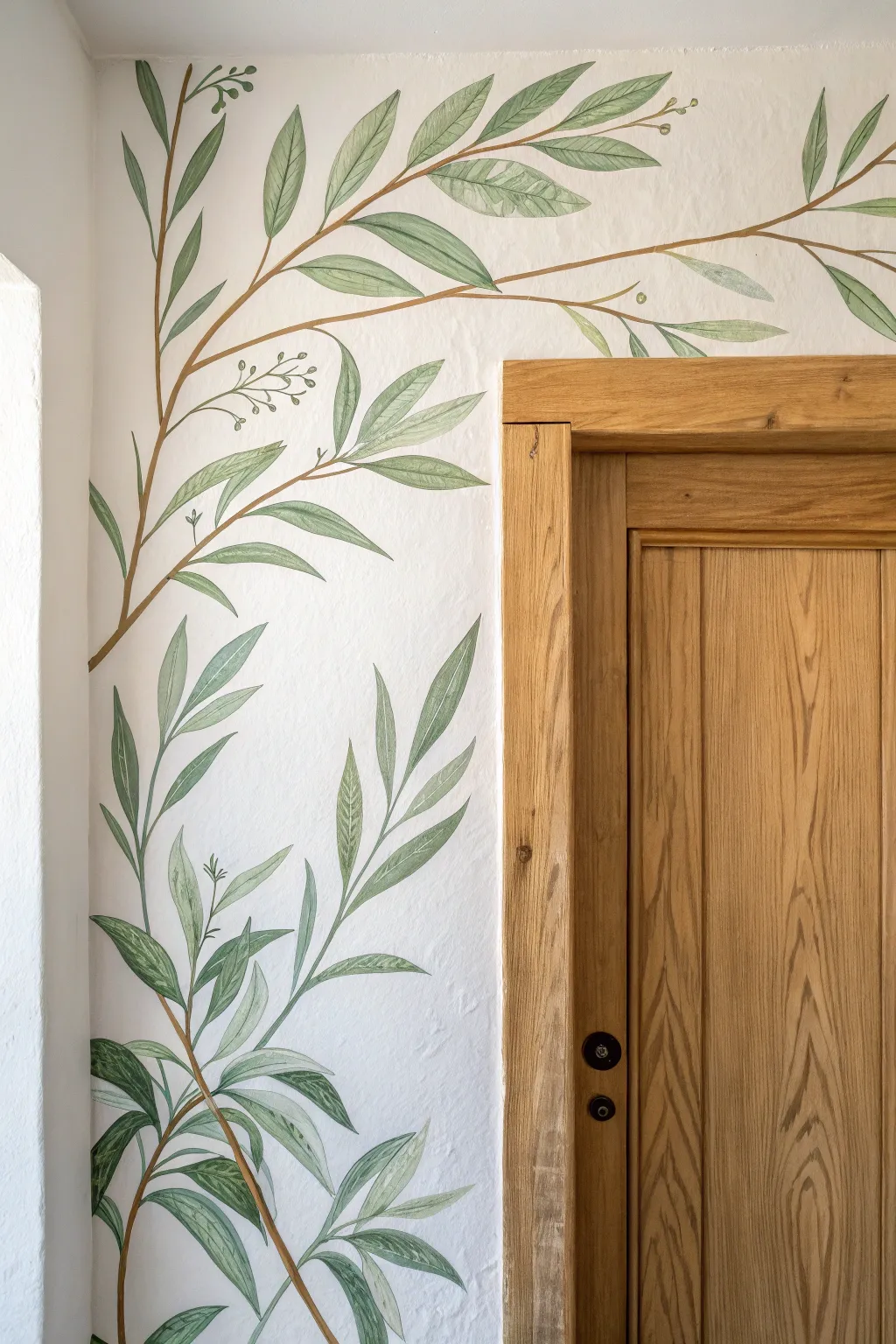 Blending art with architecture: Let your painted murals interact with door frames.