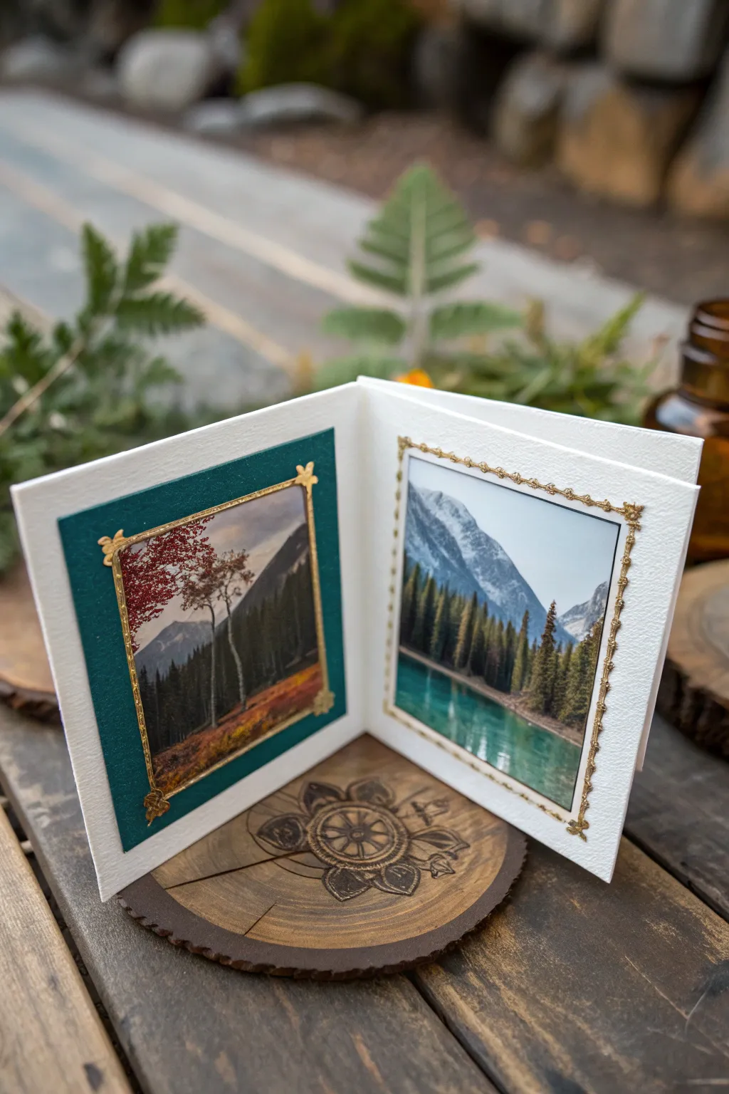 Tiny diptych or triptych ATCs that connect into one bold handmade artwork set