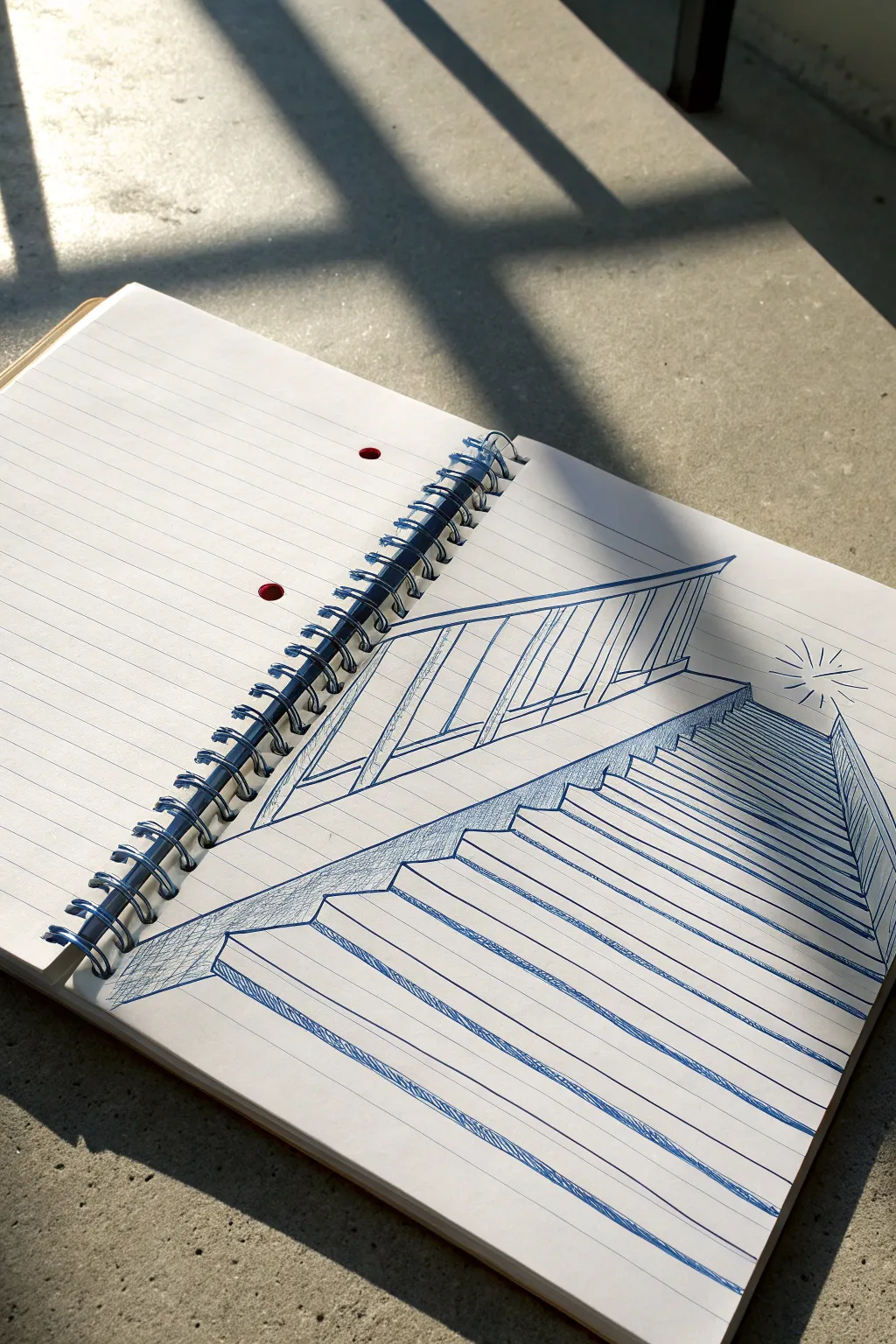 Turn line spacing into an architectural staircase with bold color and a crisp shadow illusion.