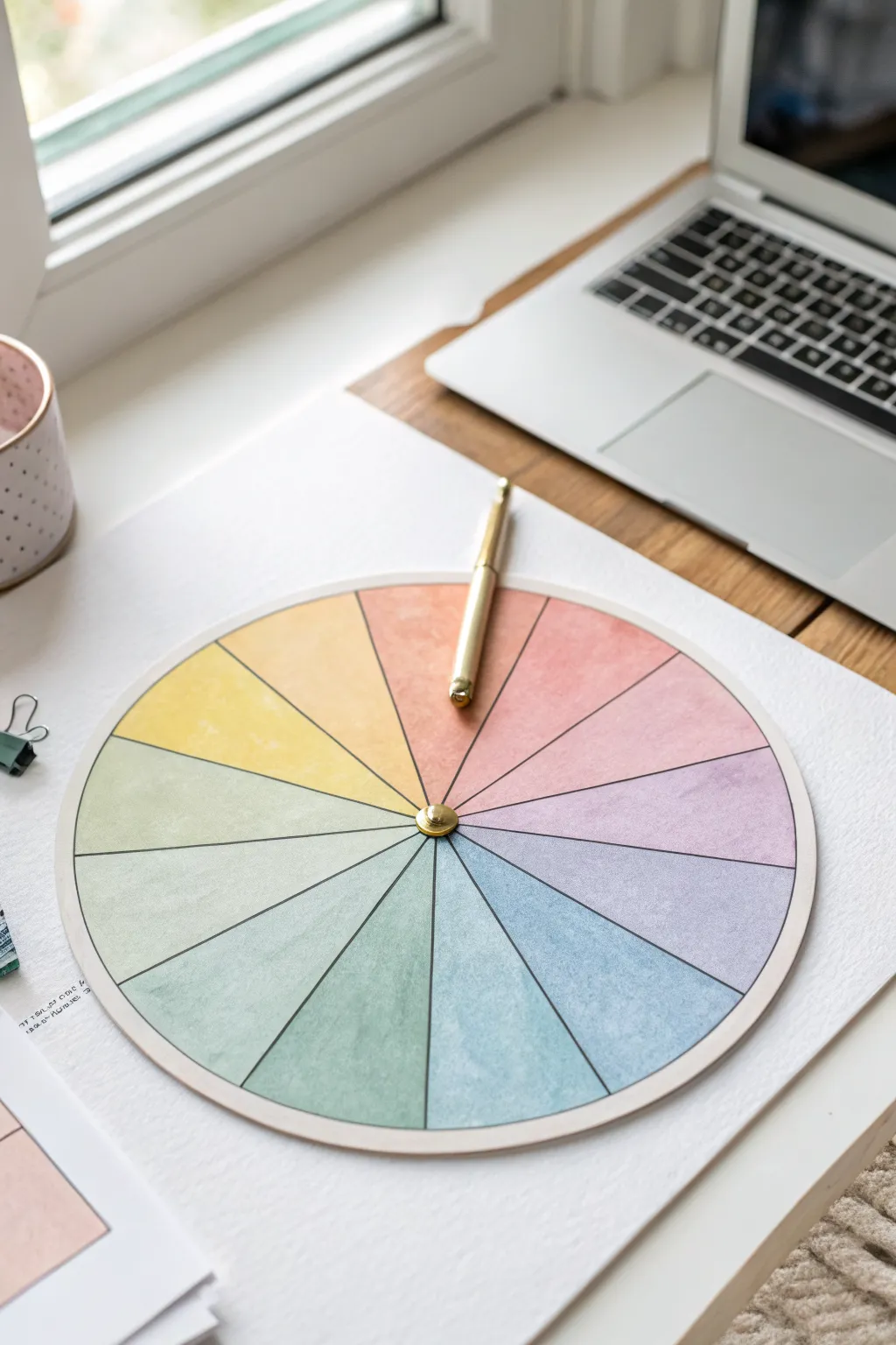 Spin this pastel prompt wheel to spark your next drawing subject in seconds, today.