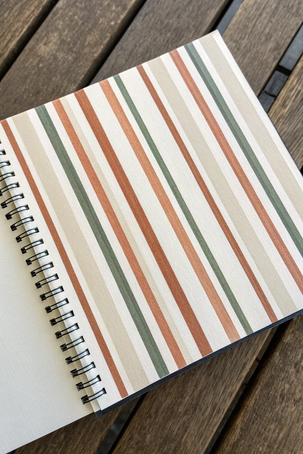 Calm repeat stripe studies in a limited palette for minimalist, boho-inspired backgrounds
