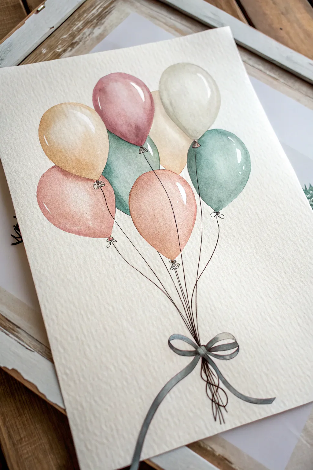 Capture the joy of celebration with this elegant, airy balloon bundle sketch.