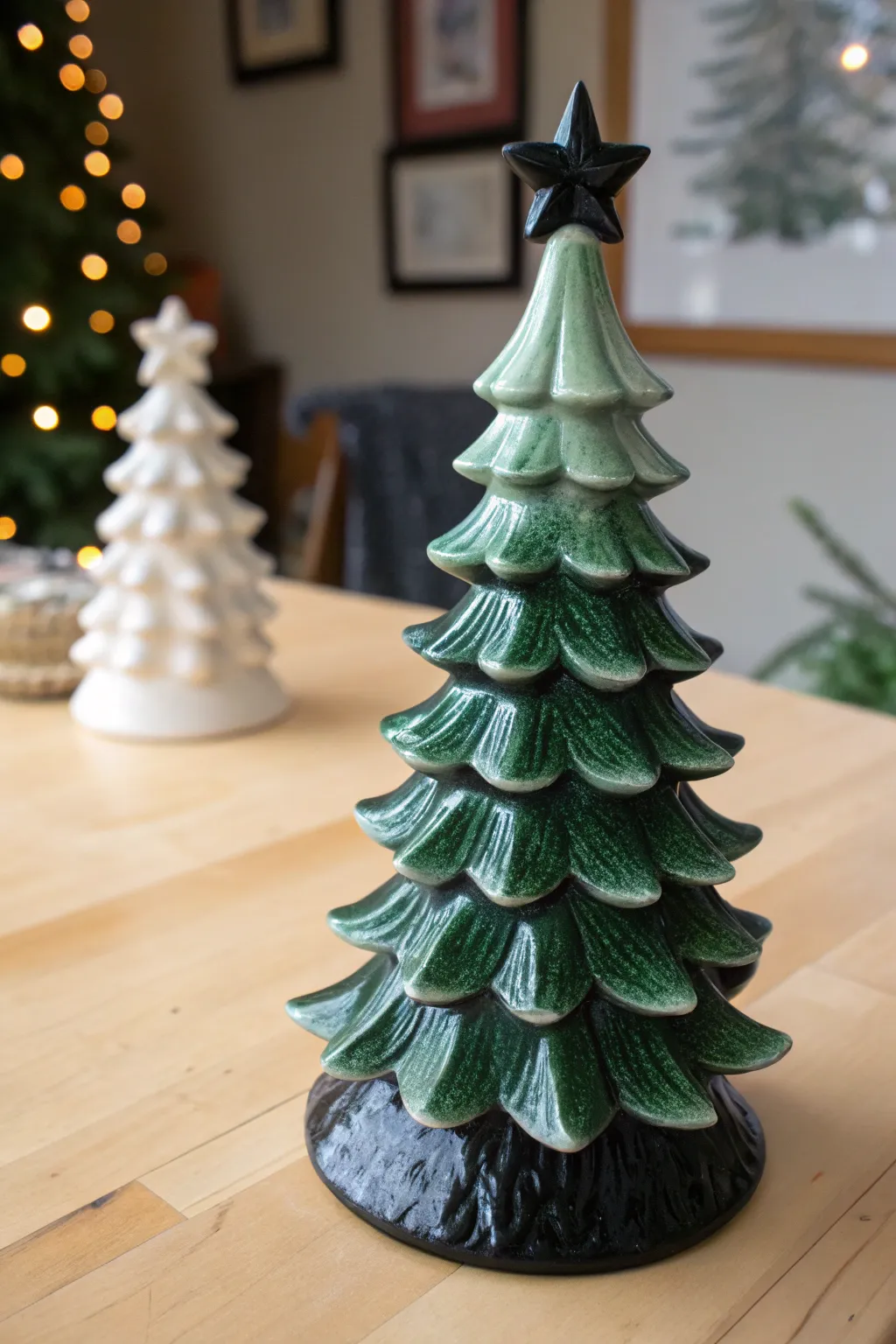 Black underpainting adds vintage depth, making greens richer and shadows more dramatic.