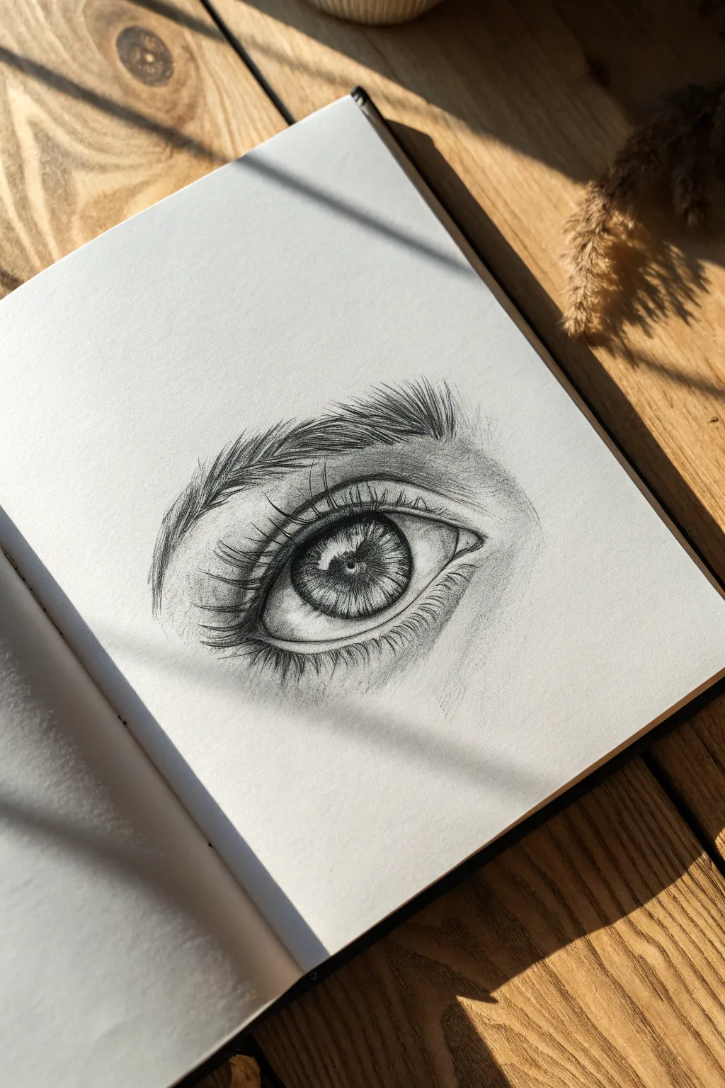 Hyper-real animal eye study with smooth blending and crisp highlight, perfect for age 12.