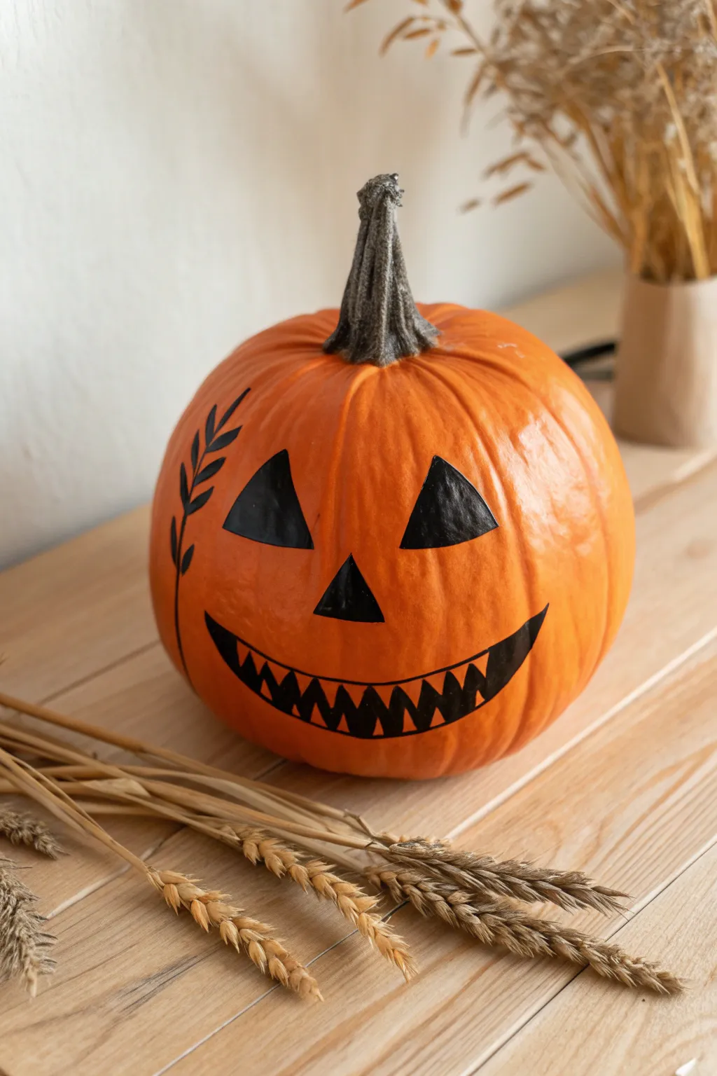 Skip the mess! Create a classic carved look with matte black paint for a chic finish.