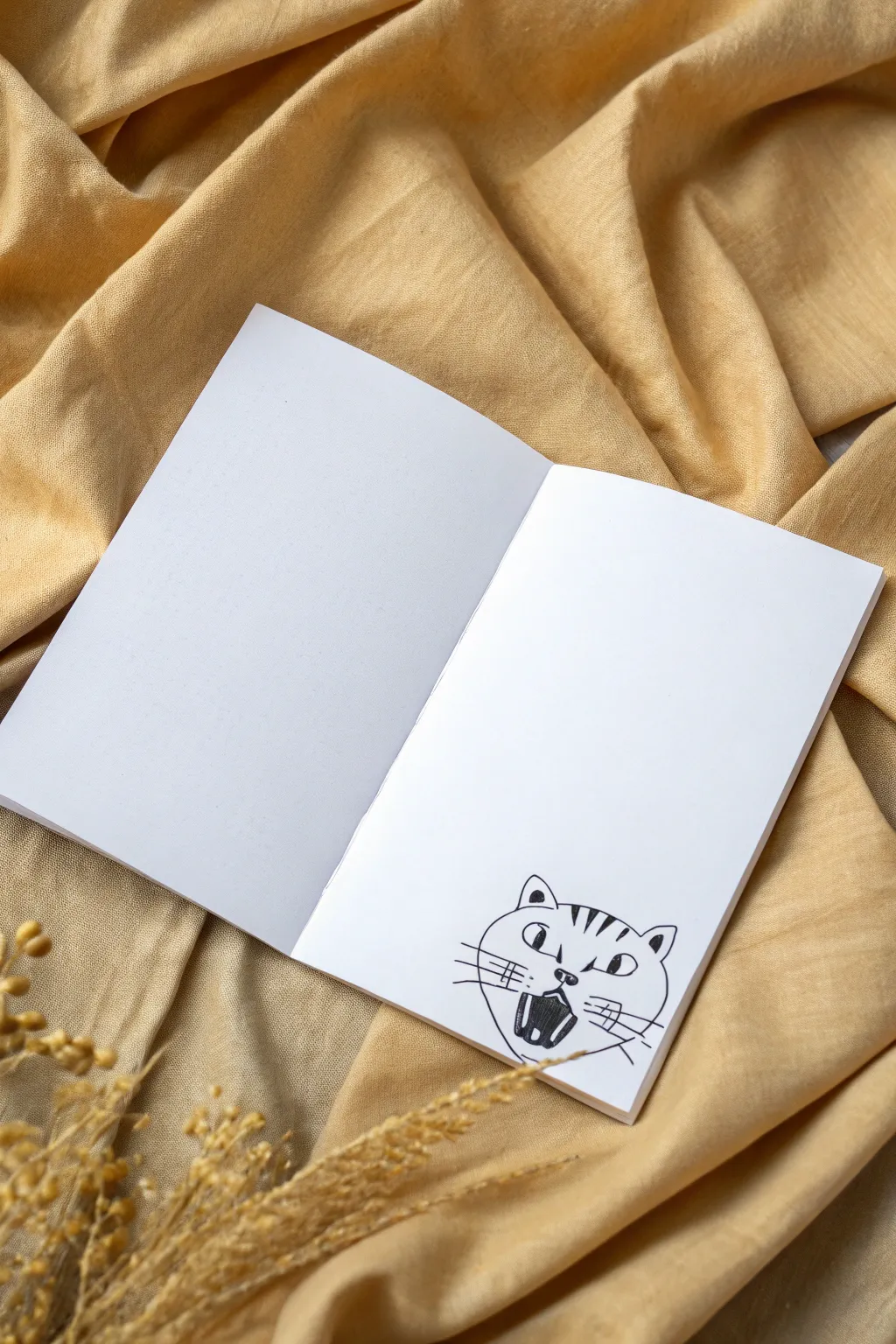 Cute kitty turns into a roaring saber-tooth with one fold, a simple surprise drawing idea