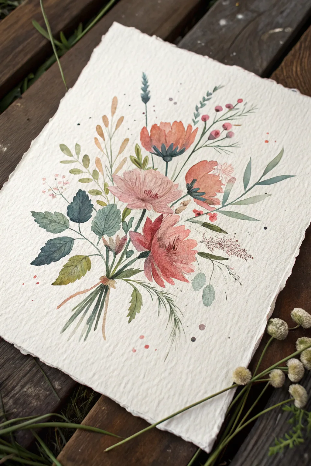 Try a loose floral burst: bold color splashes, airy stems, and effortless Scandinavian calm.