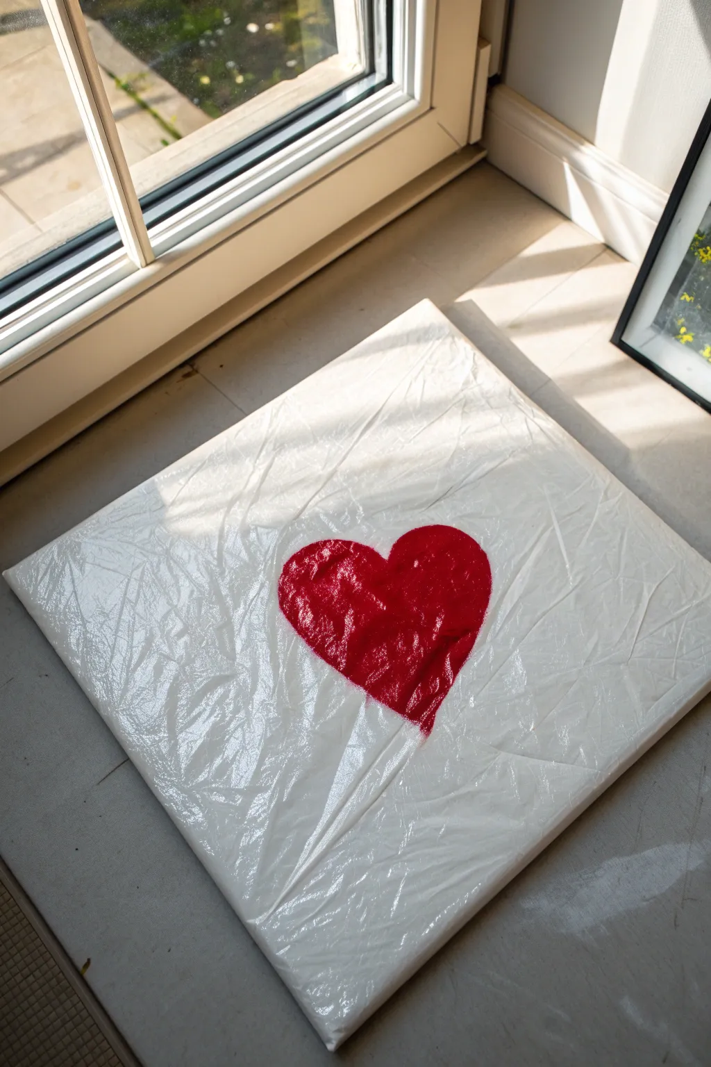 Create dreamy marble textures instantly with this easy kitchen cling wrap technique.