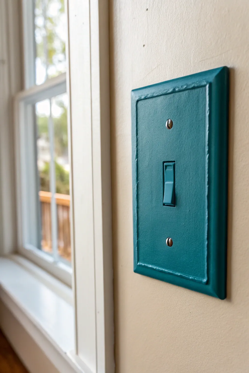 A classic bold solid-color switch cover with crisp edges and a smooth clean finish