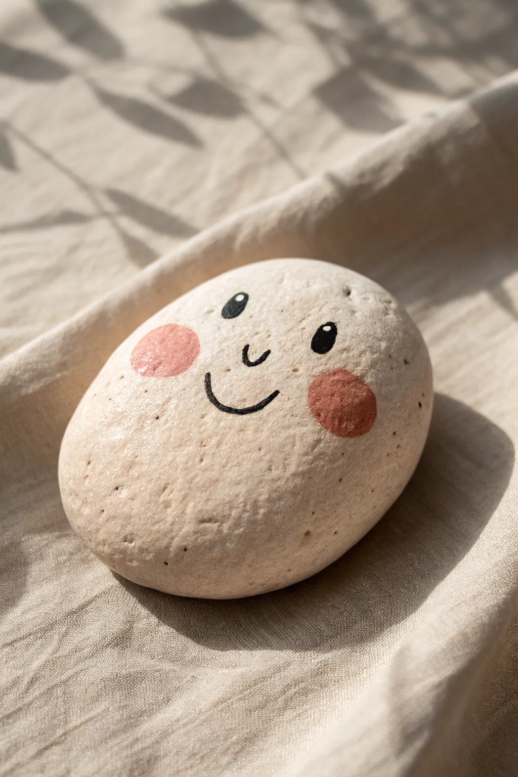 Make the bump the nose: a playful odd rock face with minimalist Scandinavian boho charm
