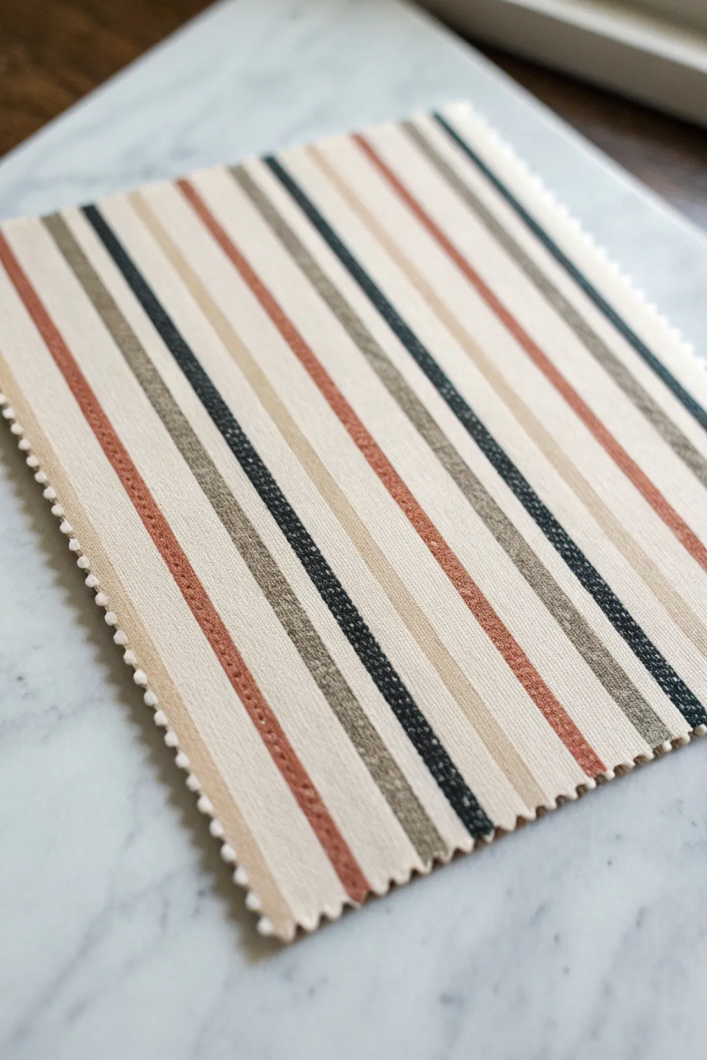 Classic stripe pattern swatch with varied widths, hand-drawn charm, and clean high contrast