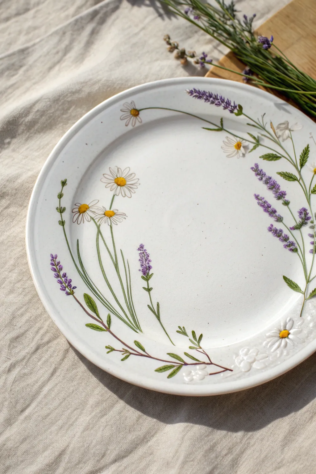 Simple and sweet, these dainty hand-painted wildflower stems add a touch of natural beauty to your table.