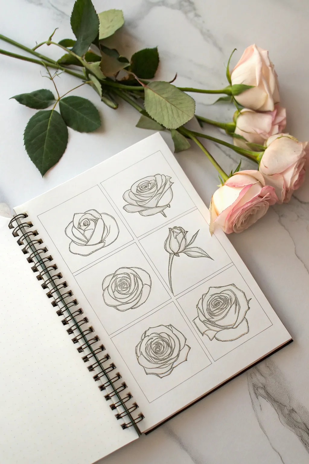 Follow these simple rose petal layers from center swirl to full bloom in five easy steps.