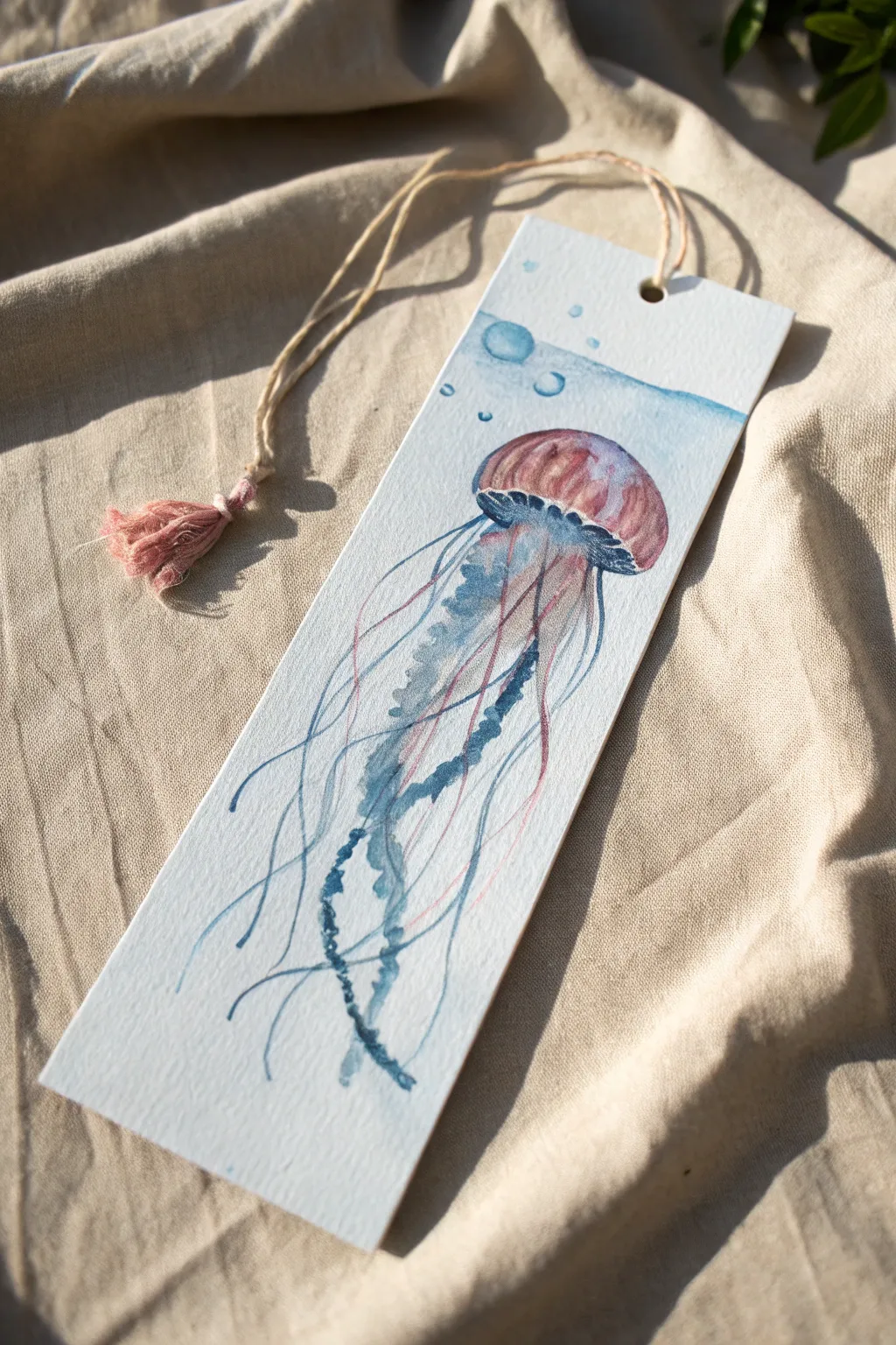 Drift away with this dreamy jellyfish bookmark. A simple and elegant DIY for your favorite books.